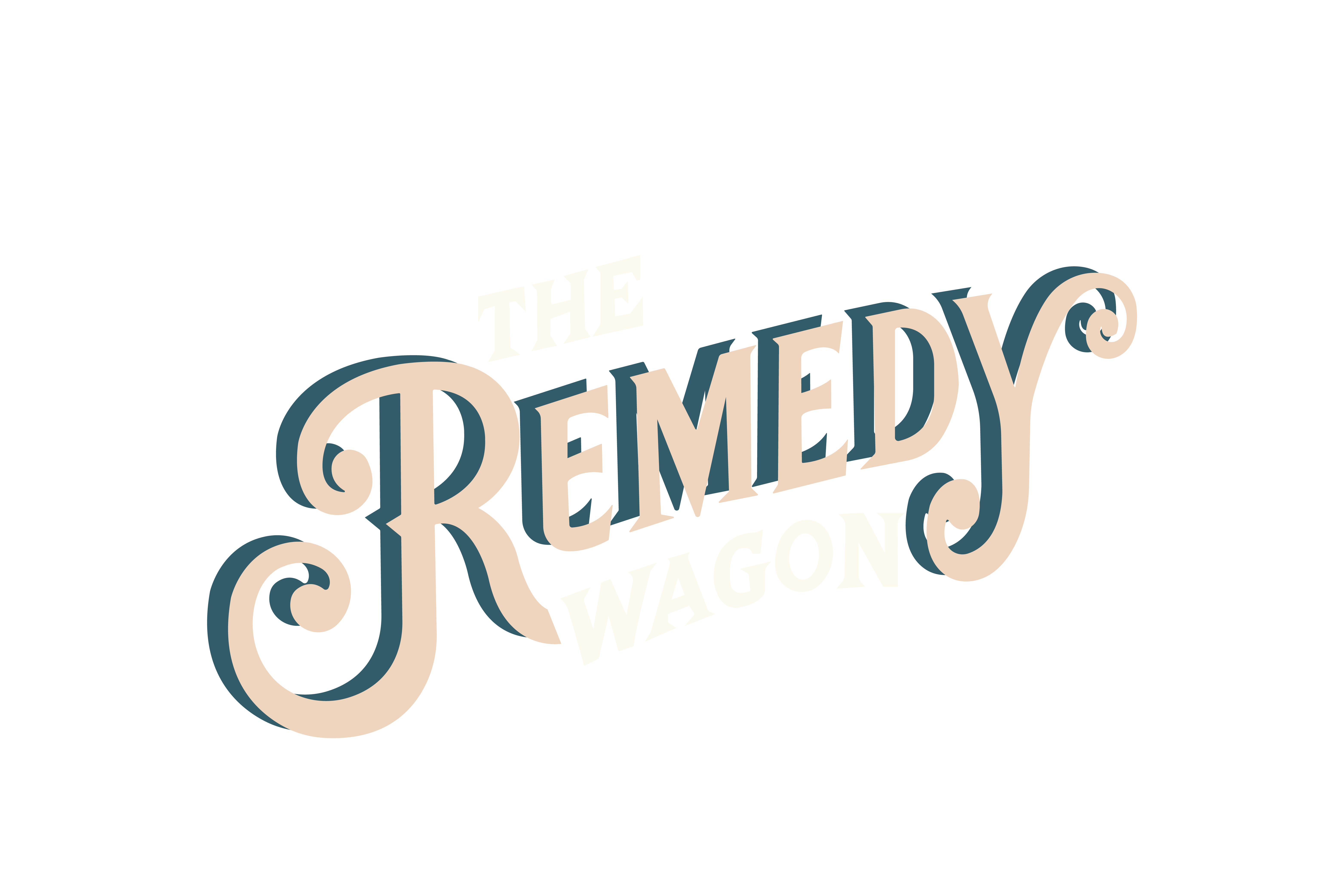 The Remedy Wagon Vintage Logo