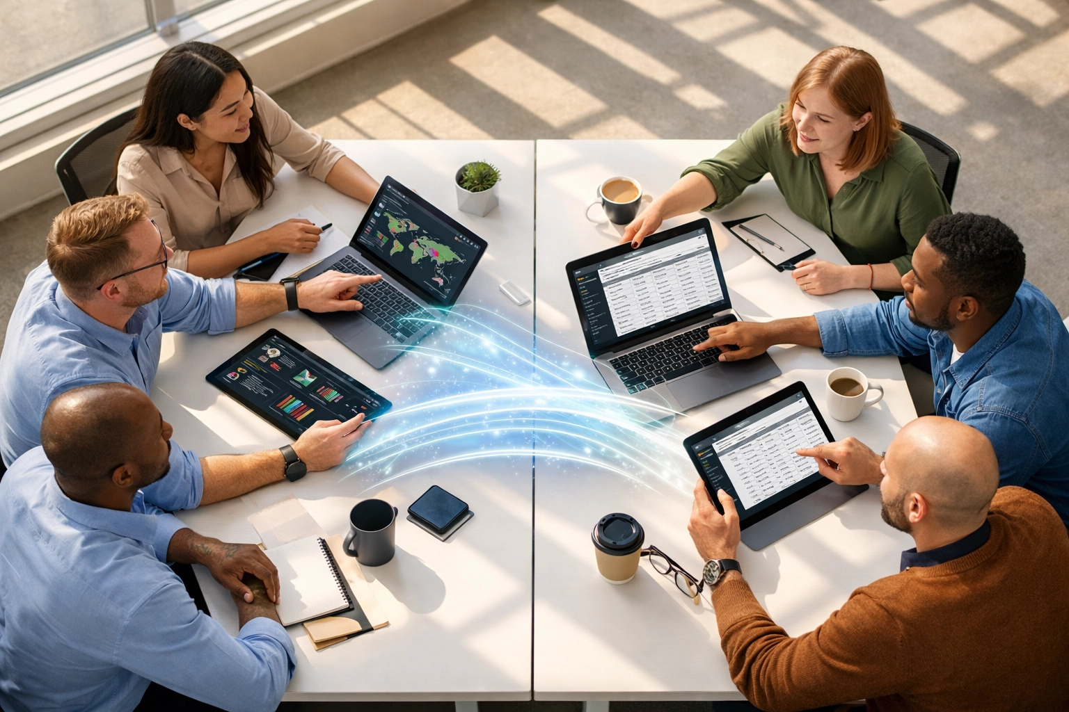 IT teams collaborating on ITOM and ITAM integration using ServiceNow platform