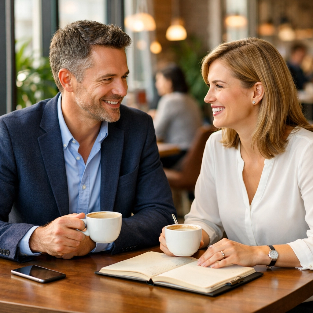 MSP business owner meeting with a referral partner to generate high-quality managed services leads.