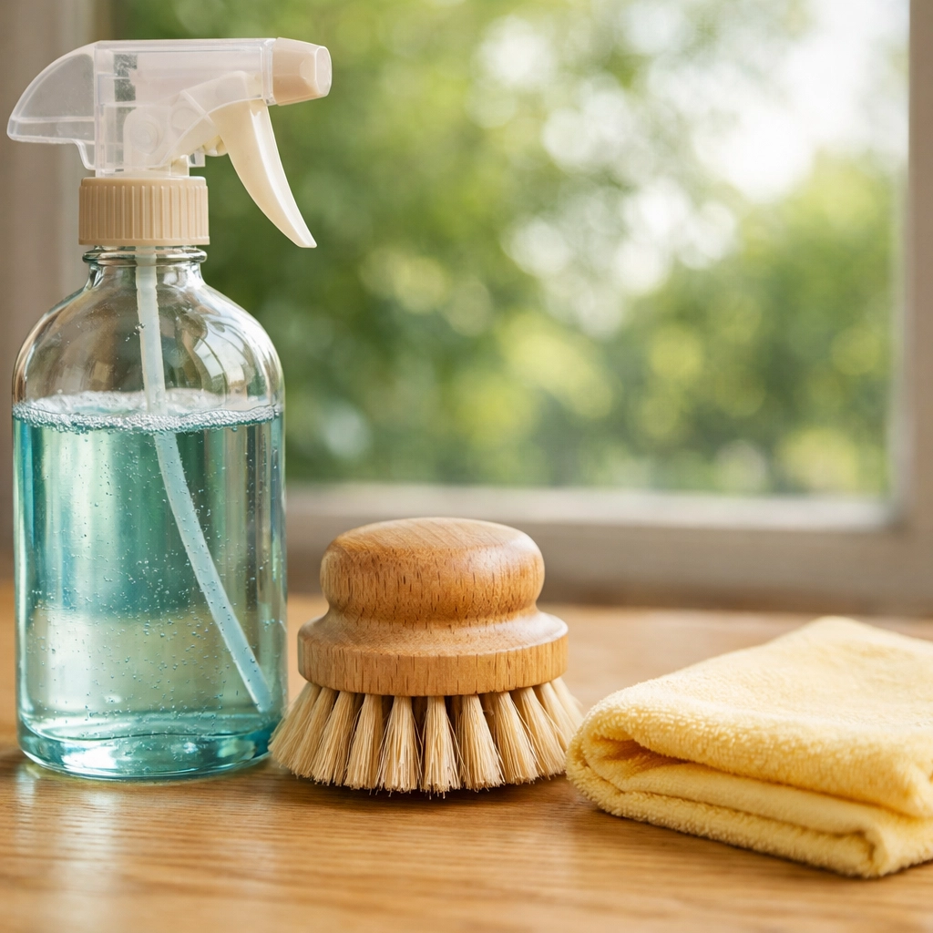 Eco-friendly house cleaning Worcester MA using non-toxic supplies for a safe and healthy home environment.