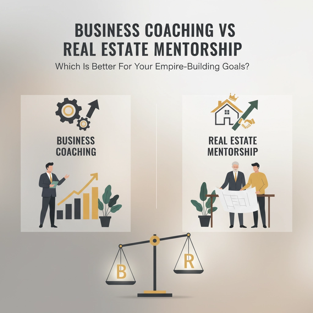 Business Coaching Vs Real Estate Mentorship: Which Is Better For Your Empire-Building Goals?
