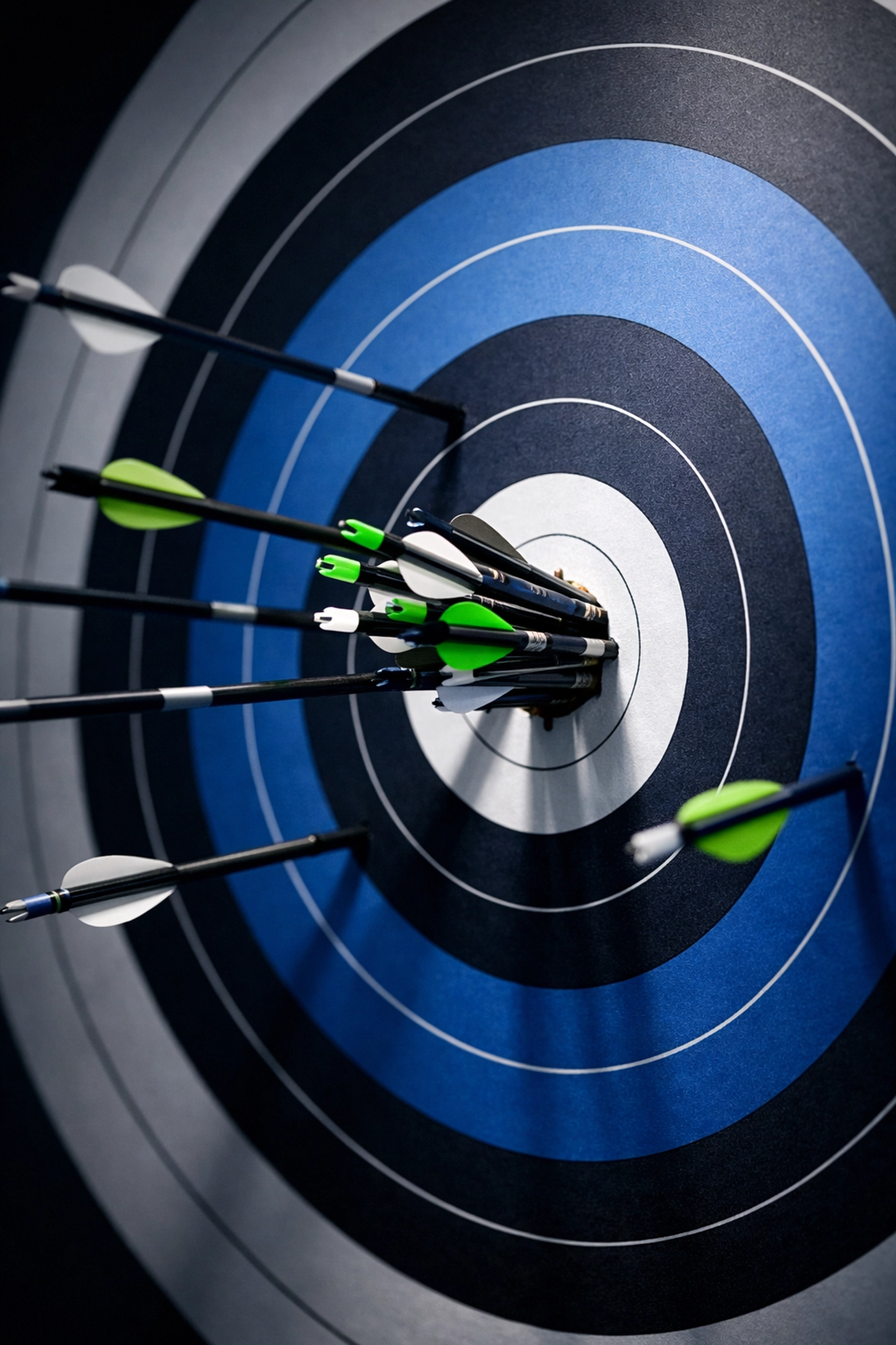Target board with arrows in bullseye representing quality lead targeting in Google Ads