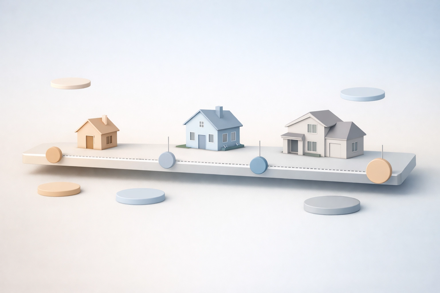 Timeline showing Spokane housing market inventory improvements for buyers