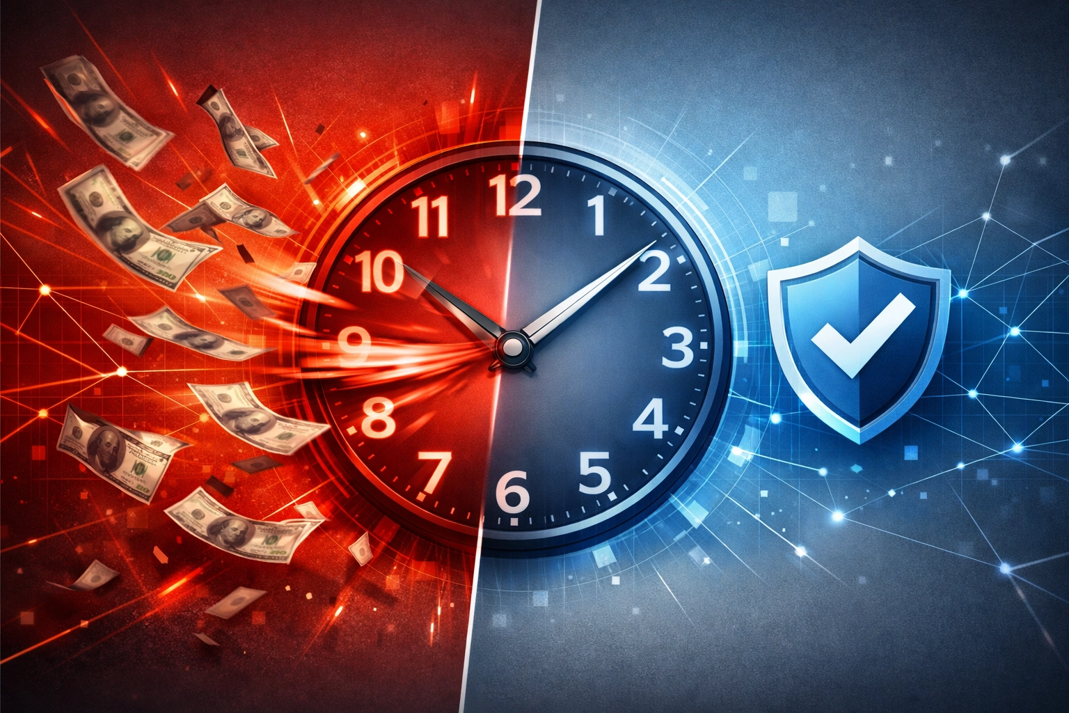 Visual representation of IT downtime costs versus protected uptime with professional support