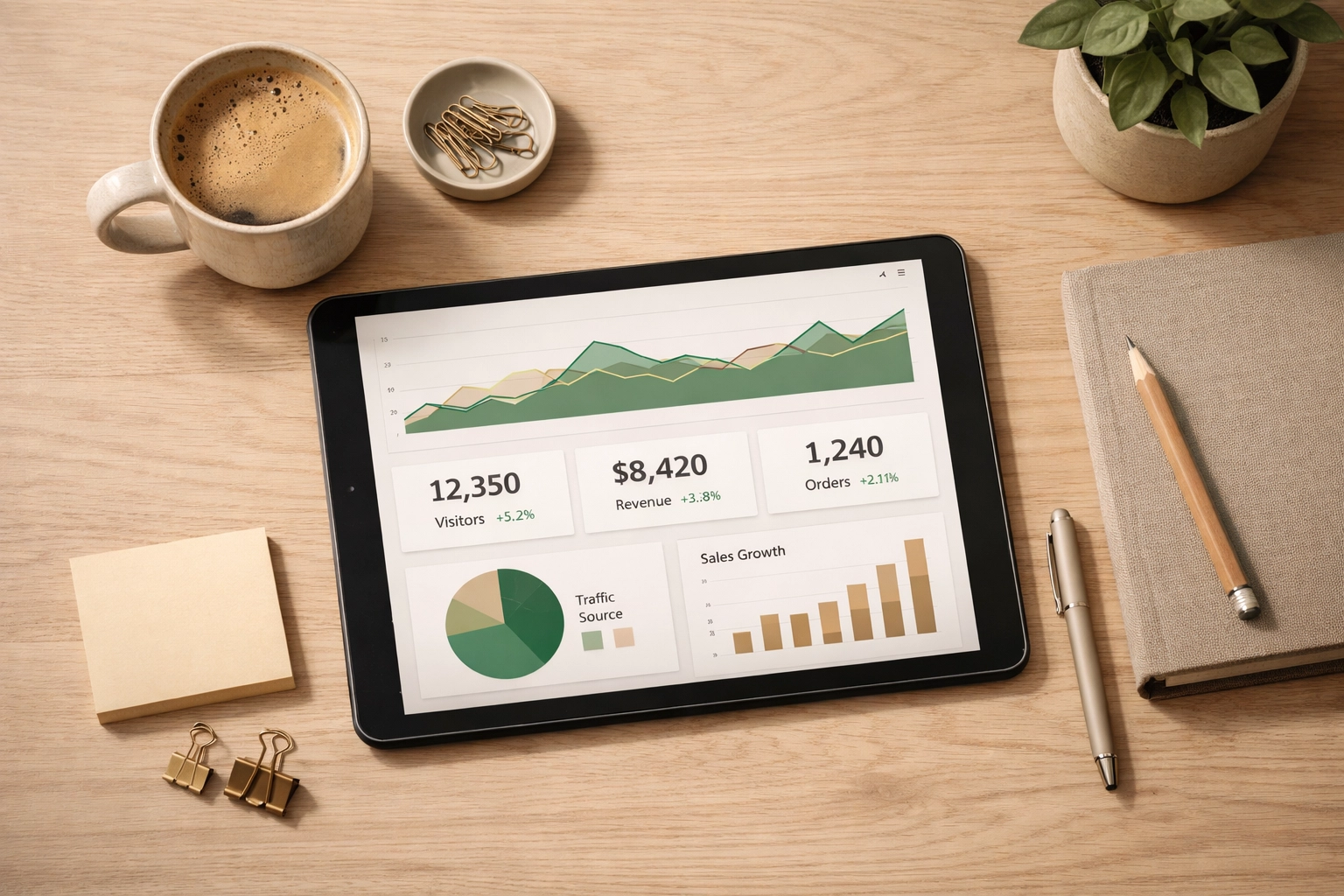 Dashboard showing review request timing metrics and performance data