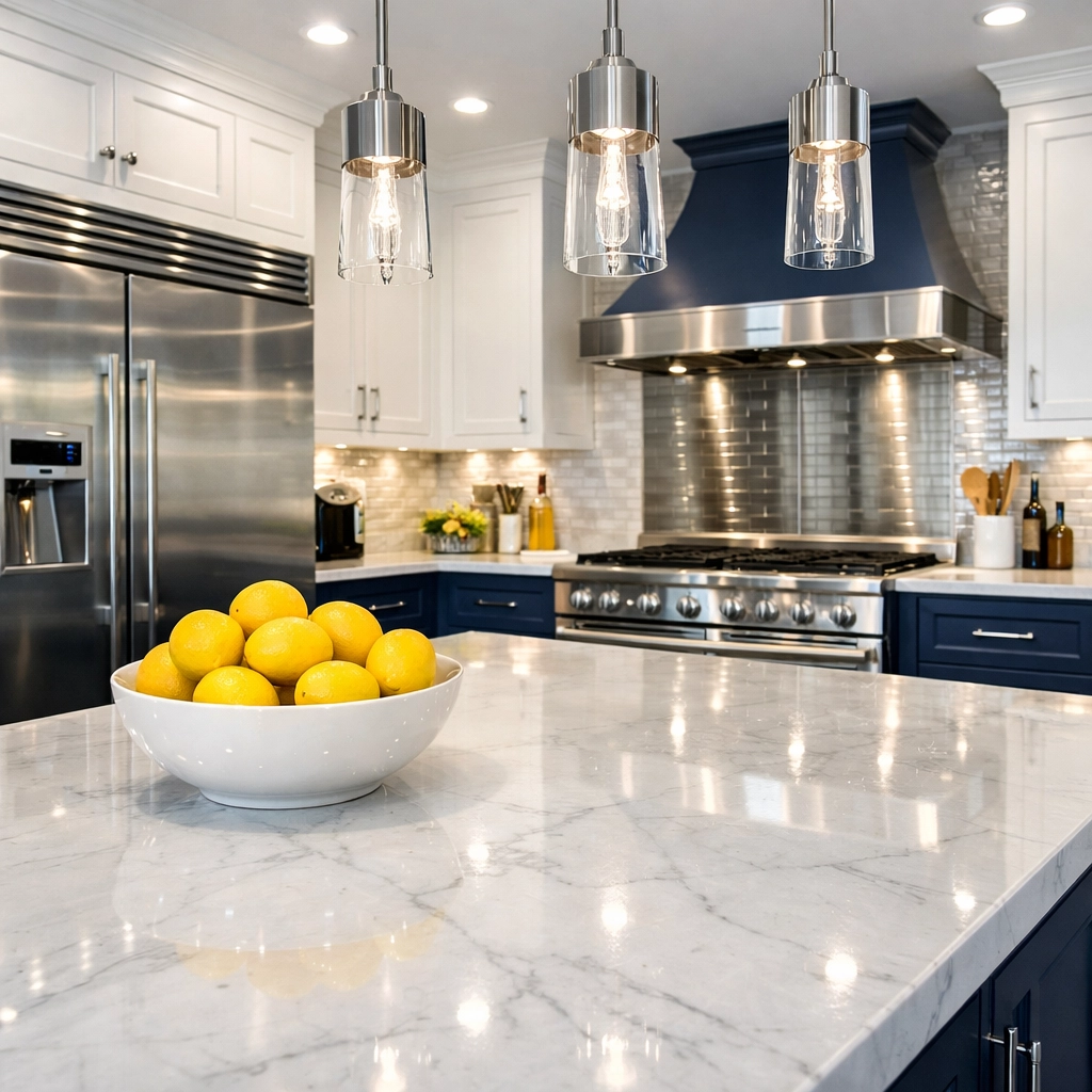 Sparkling clean kitchen in a Southborough home after a professional recurring house cleaning service.