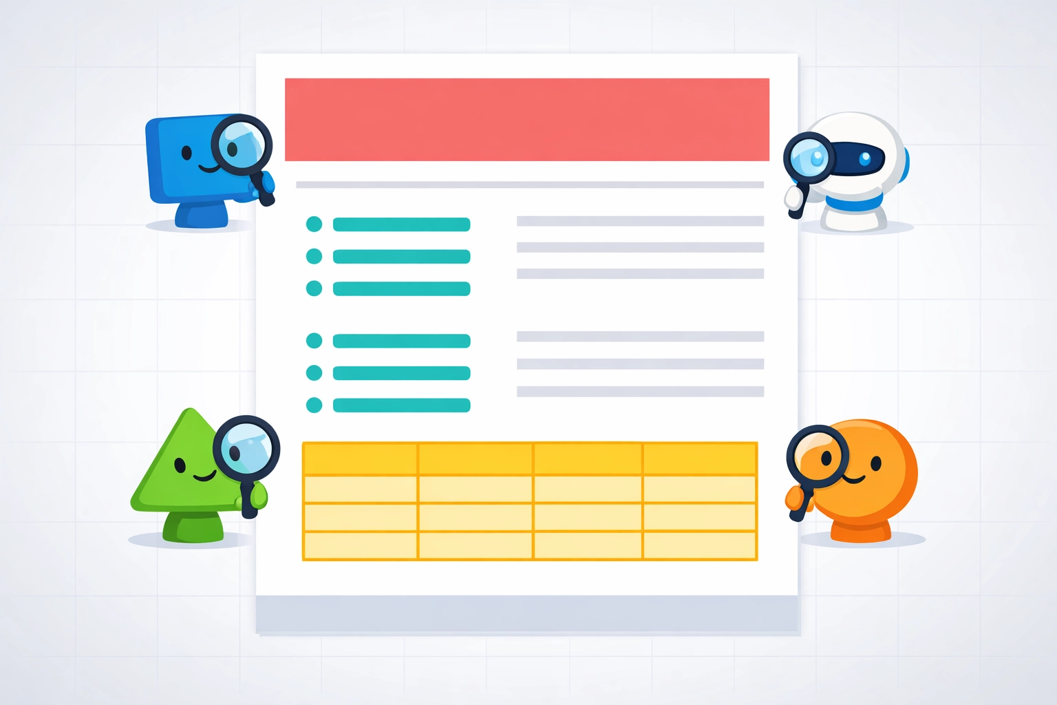 Structured website content with headers and bullets optimized for AI search crawlability