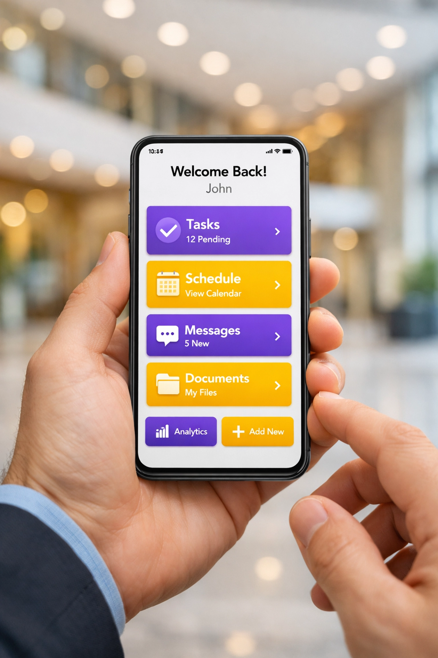 Conversion-focused mobile website design with intuitive navigation and large accessible buttons.