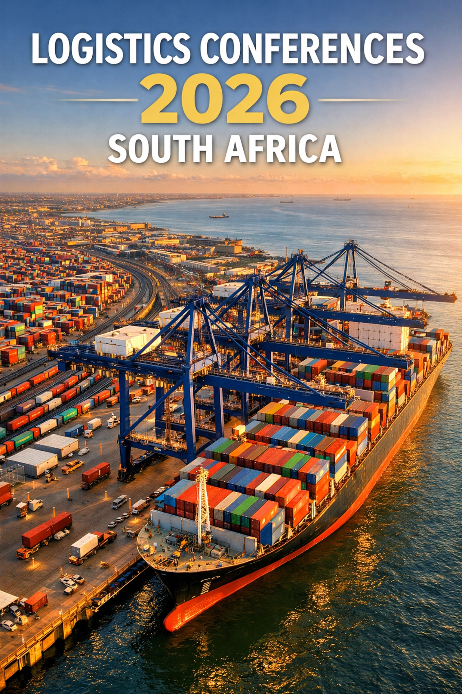 Container port operations and logistics infrastructure at South African export terminal