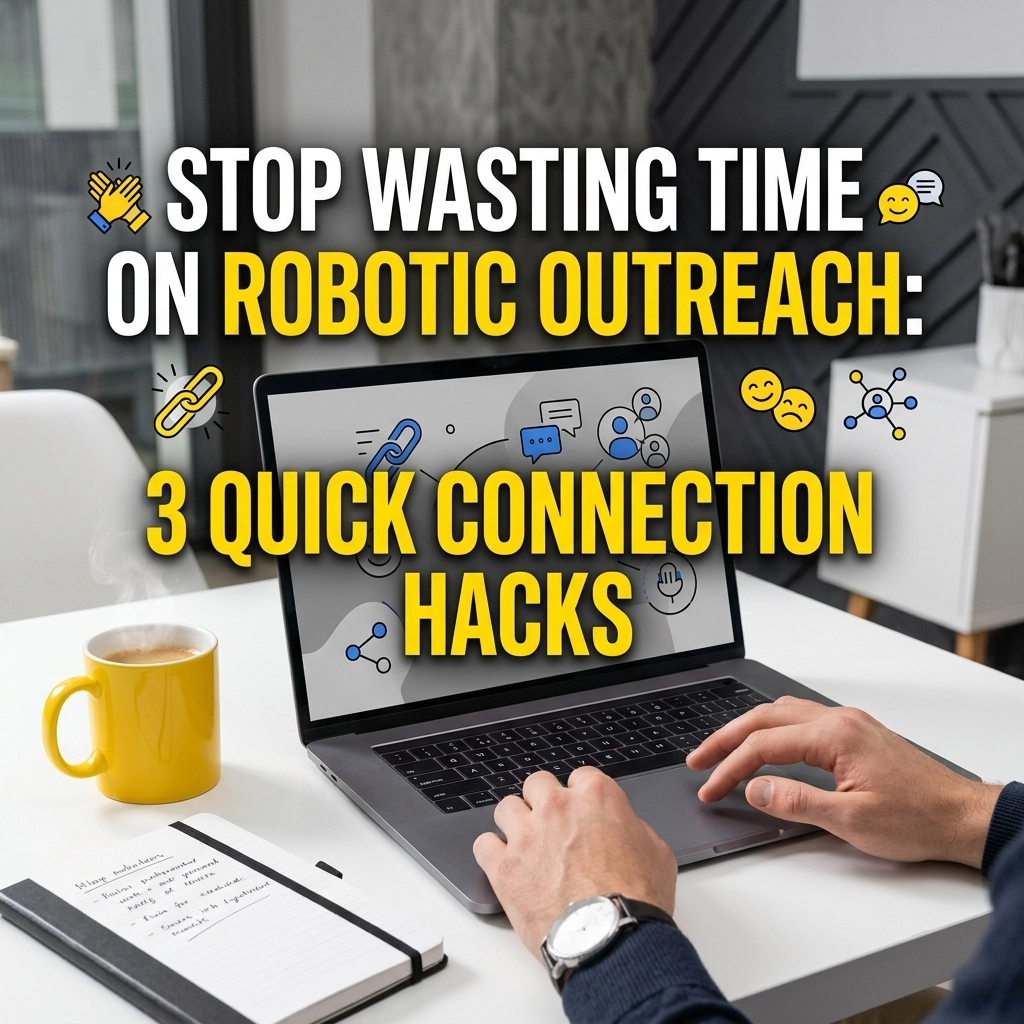 [HERO] Stop Wasting Time on Robotic Outreach: 3 Quick Connection Hacks