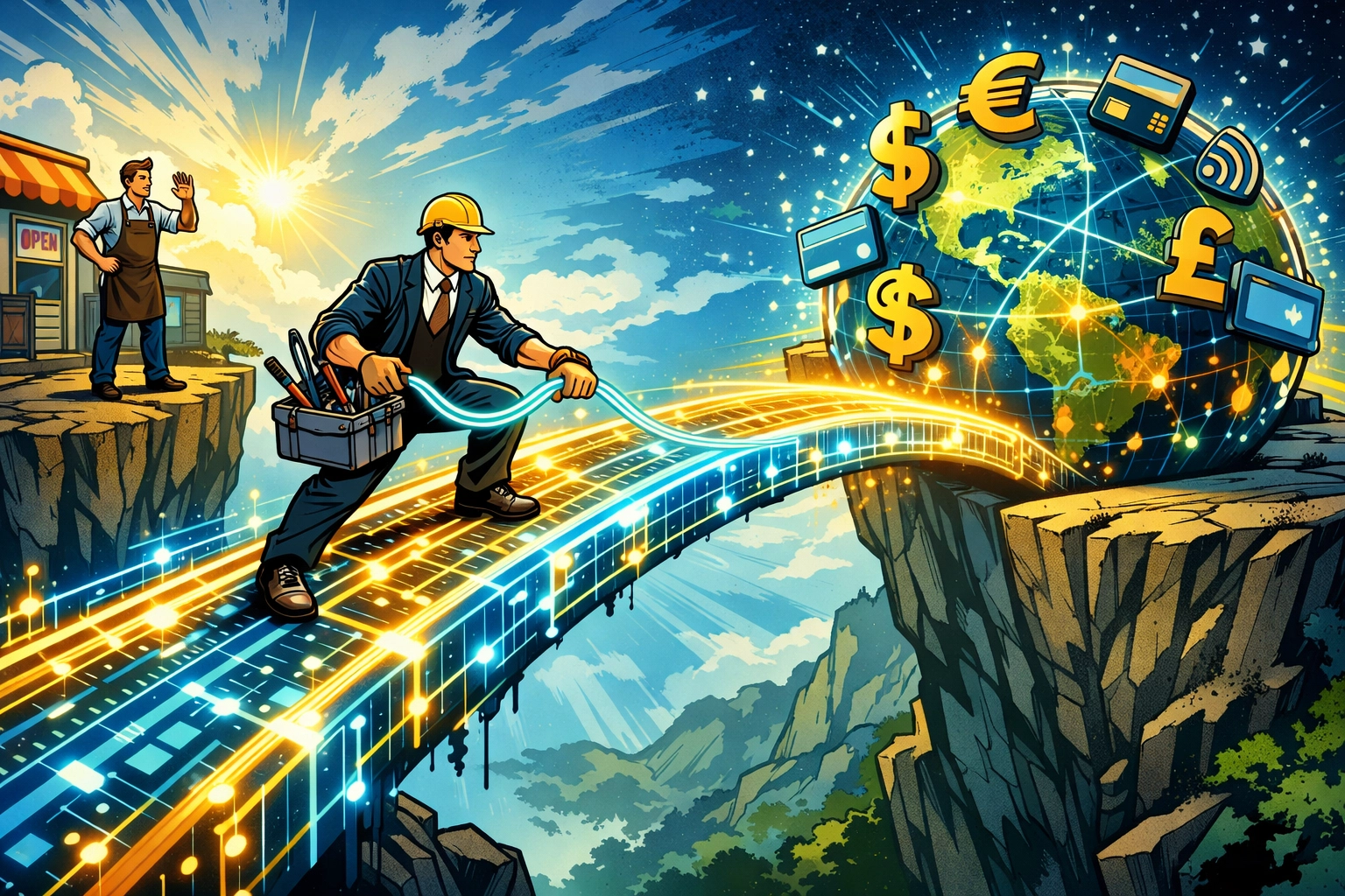 Merchant account broker connecting small business to global payment processing solutions