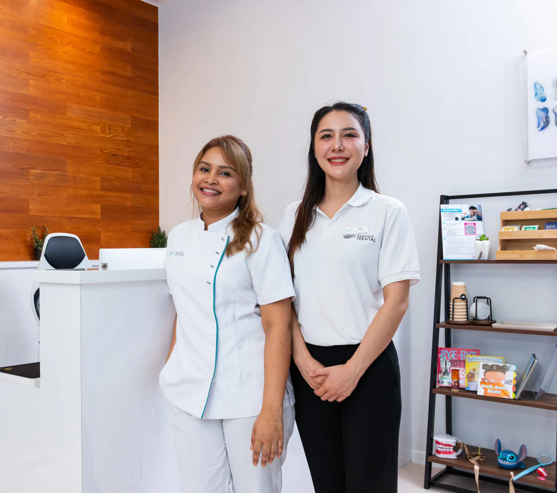 The welcoming team at Nuffield Dental ready to assist you