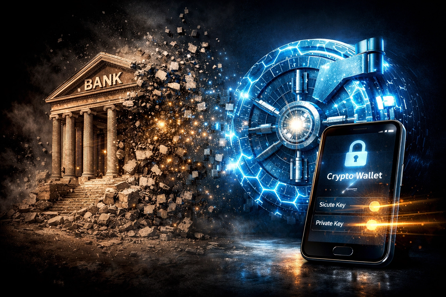 Self-custody wallet replacing traditional banking for decentralized Web3 payments