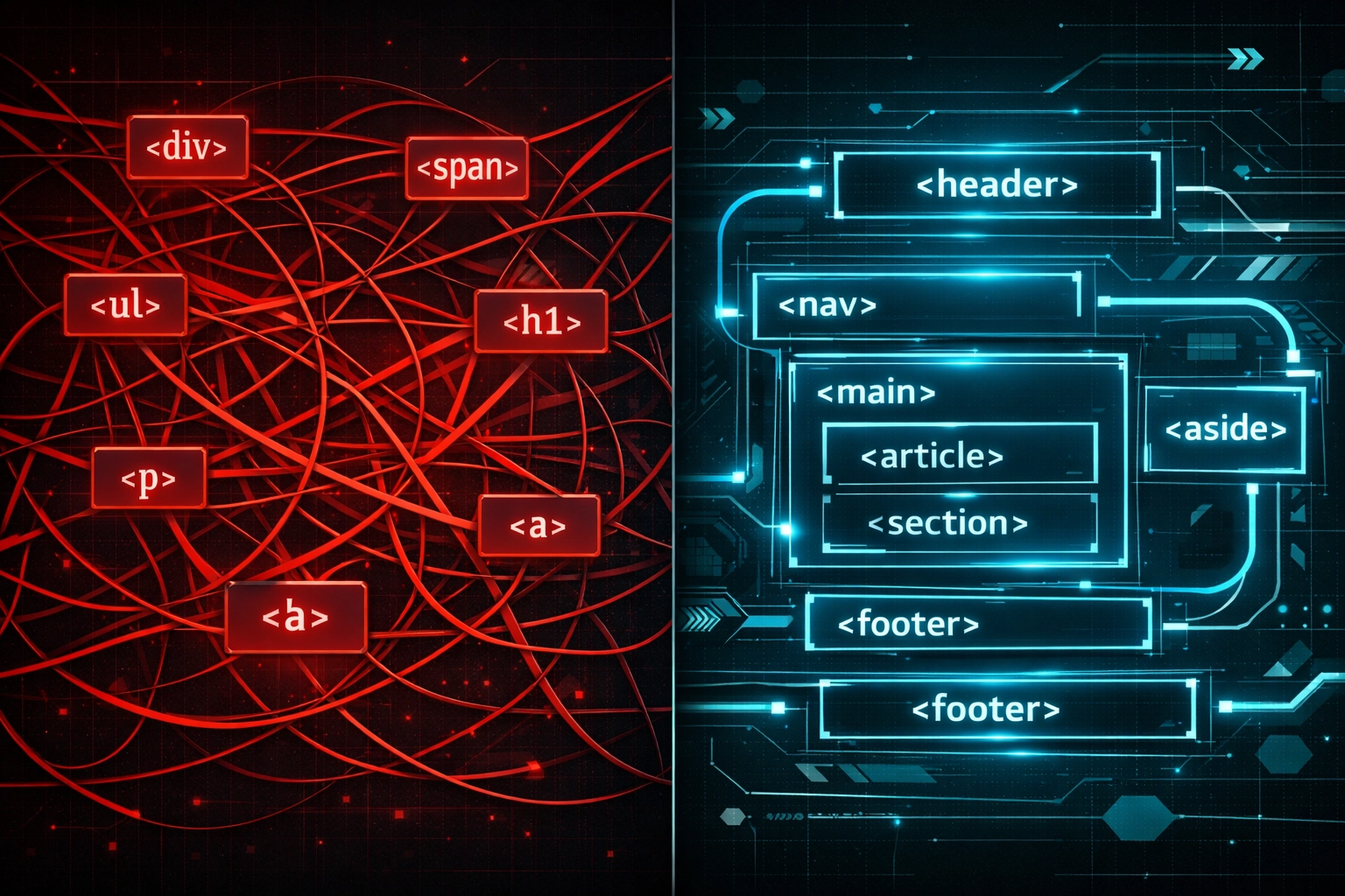 Comparison of brittle selectors versus stable semantic selectors in test automation