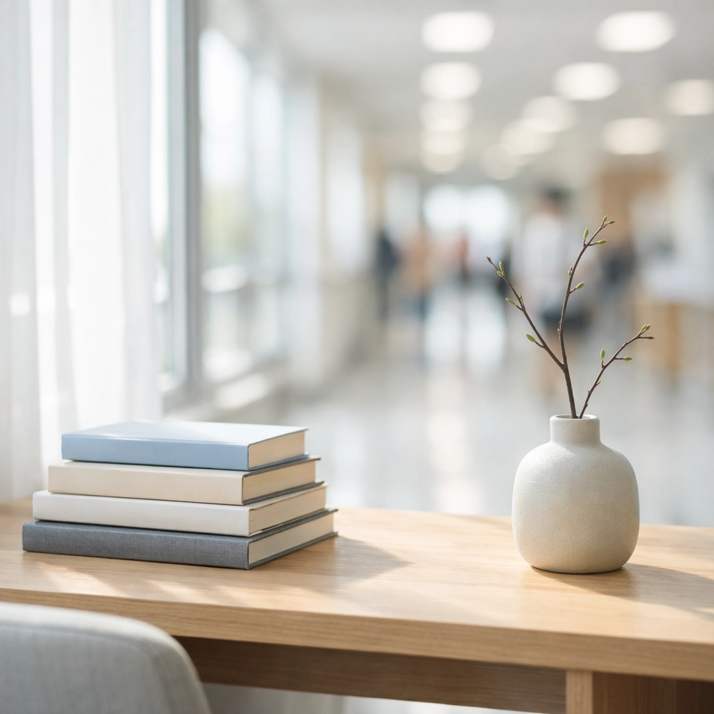 Modern sun-lit study area reflecting the academic excellence of Solon City Schools.