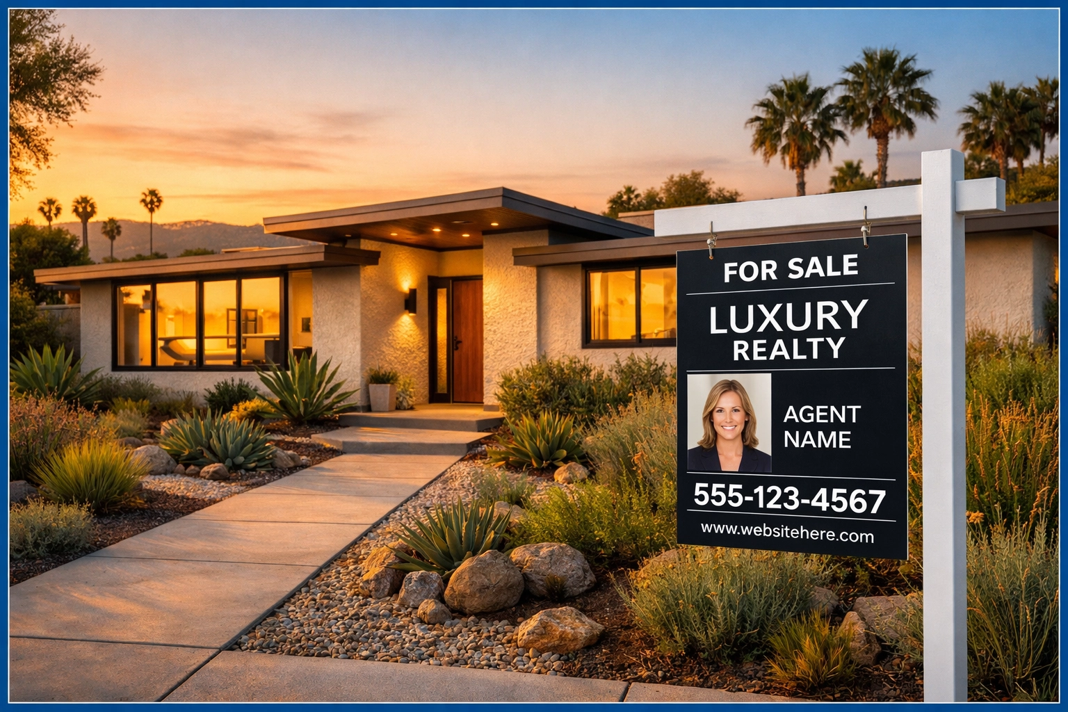 Los Angeles probate property for sale with professional real estate sign in front yard Los Angeles probate property for sale with professional real estate sign in front yard