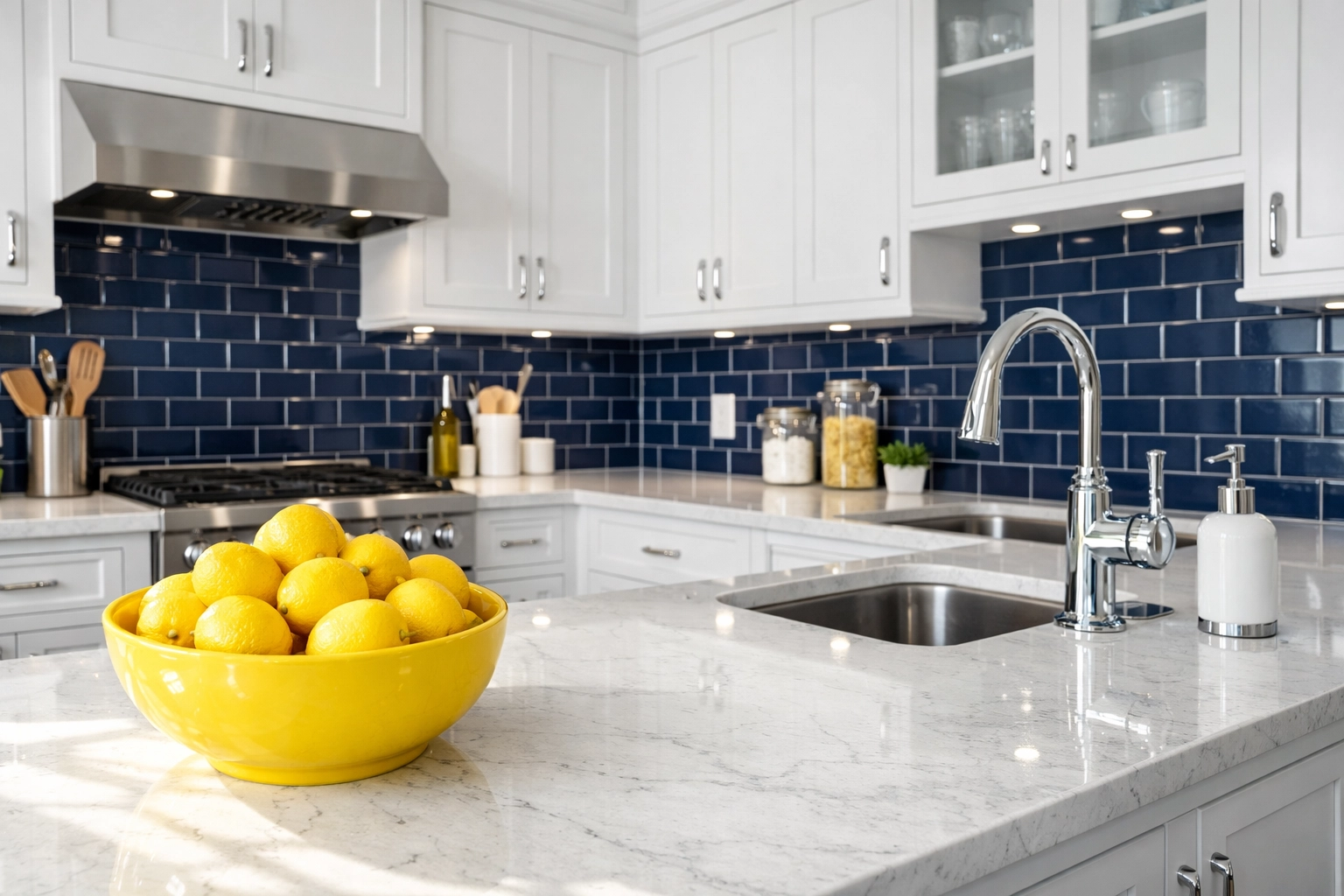 Sparkling kitchen in a Dunstable MA home after a professional deep house cleaning service.
