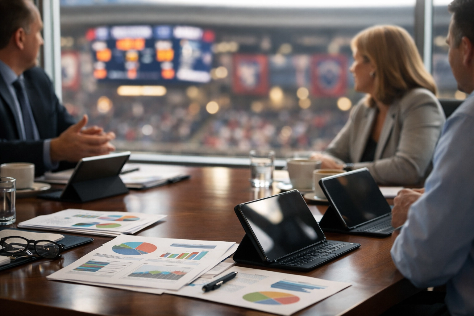 Strategic brand sponsorship planning for high school sports venues and educational media initiatives.