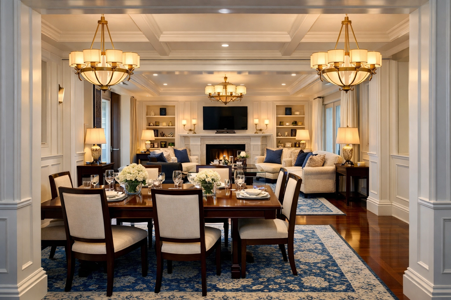 Impeccably clean luxury home interior in Westborough showcasing high-end house cleaning results.