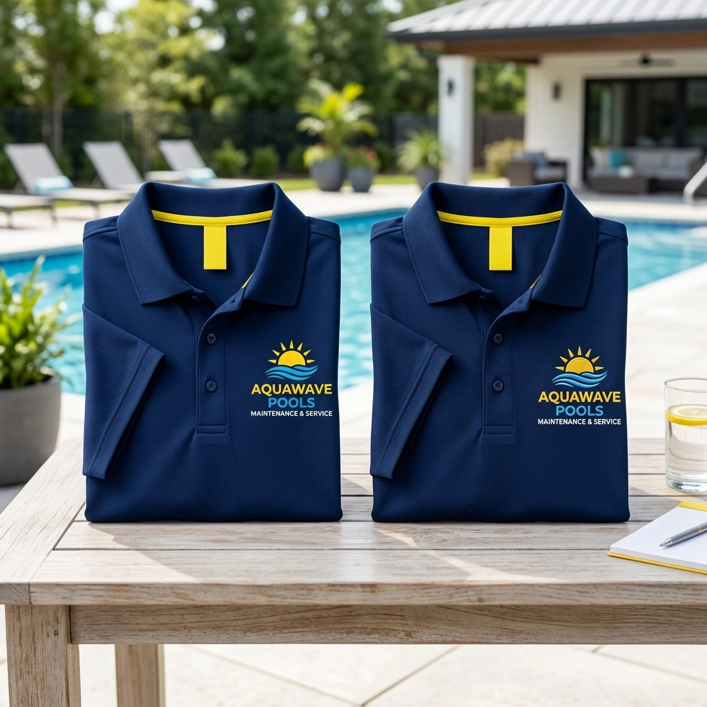 [HERO] Screen Printing Vs Embroidery: Which Is Better For Your Pool Company’s Custom Polos?