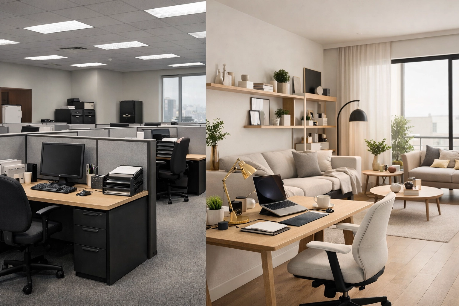 Modern flexible workspace and virtual assistant benefits