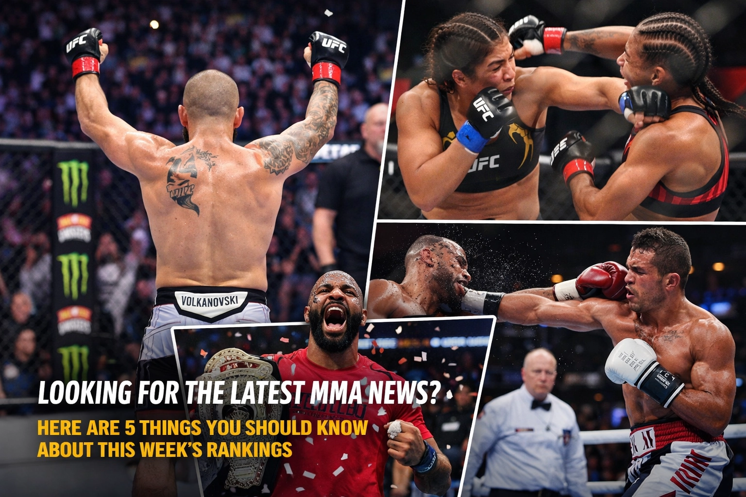 [HERO] Looking for the Latest MMA News? Here Are 5 Things You Should Know About This Week’s Rankings