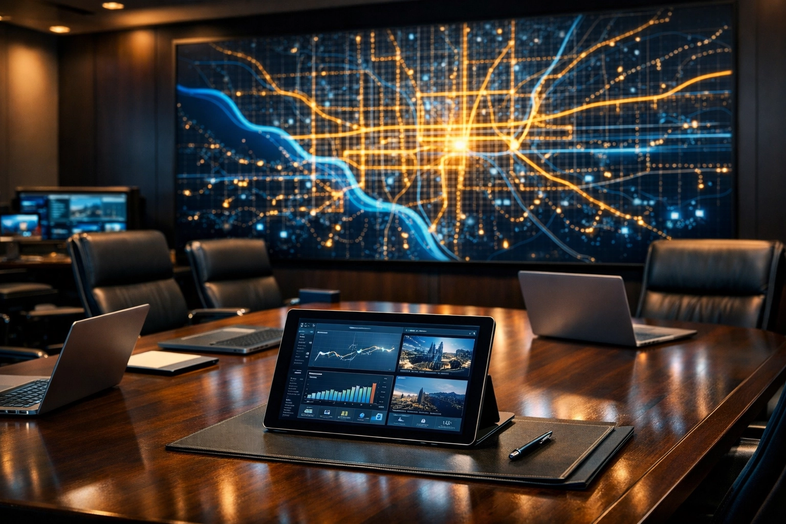 Super Bowl Branding Secrets Revealed: What Experts Don’t Want You to Know About VIP Logistics Corporate logistics command center with digital maps for real-time event management and security.