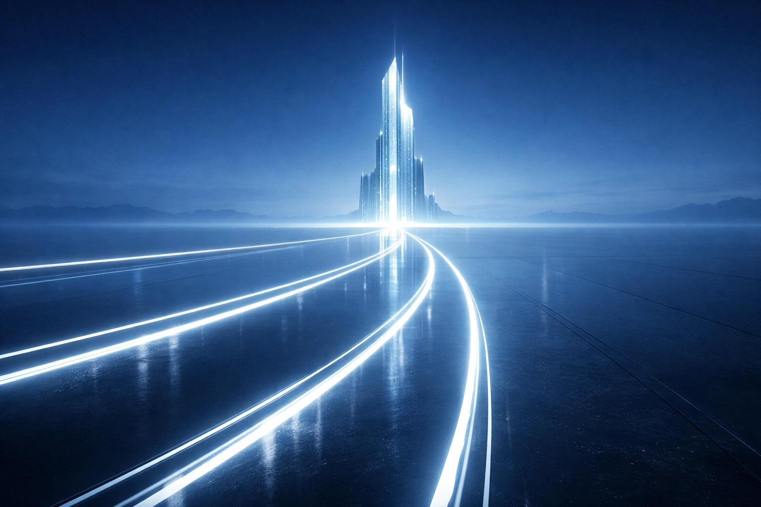 Digital transformation roadmap showing the path toward industry leadership and bespoke software.