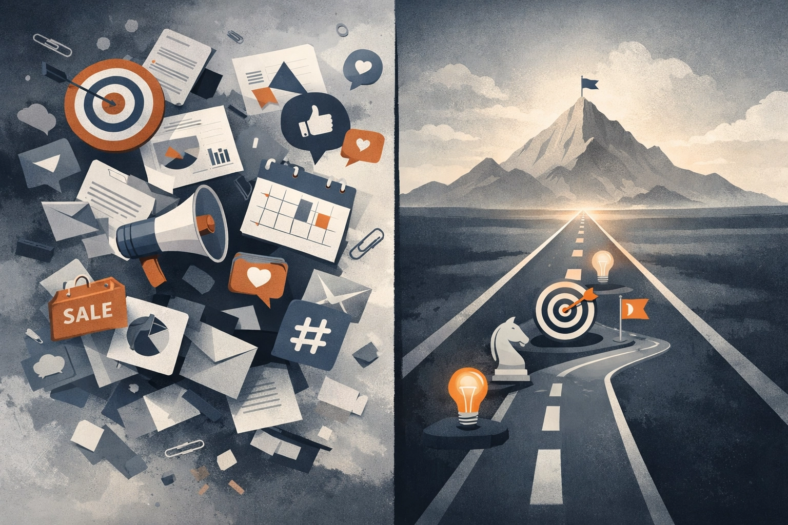 Strategic channel selection versus scattered marketing approach for B2B expansion