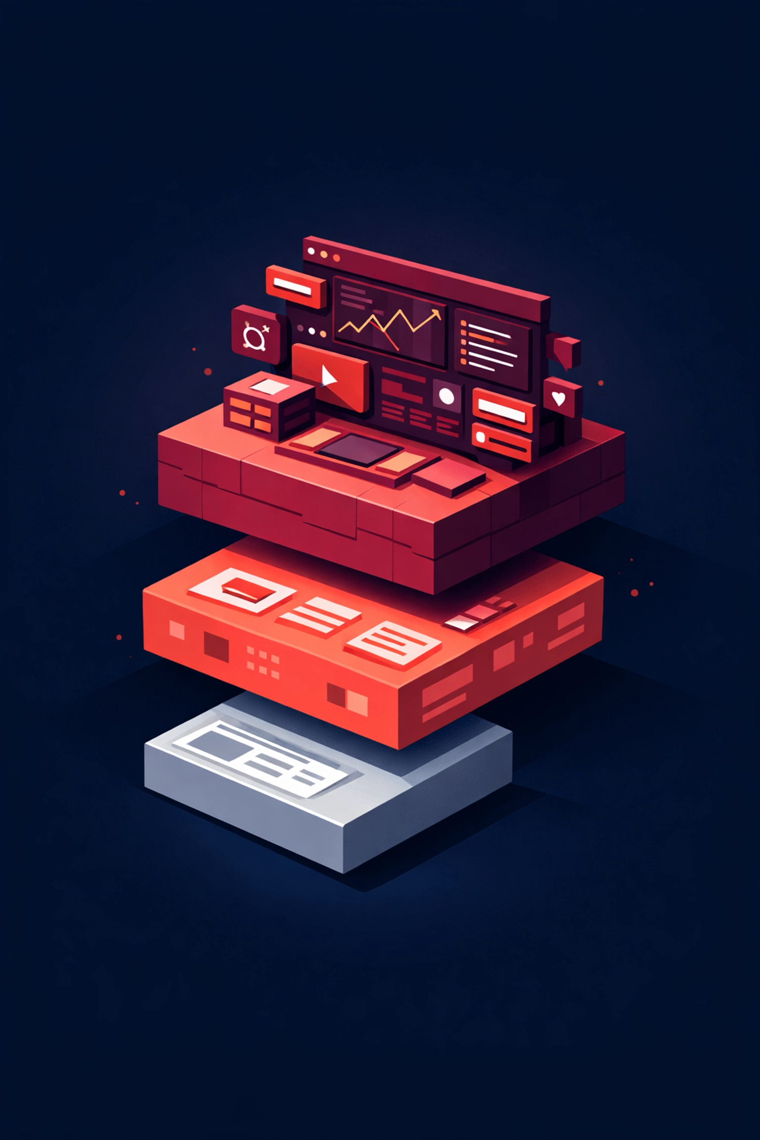 Three tiers showing website build cost levels from basic template to custom business website