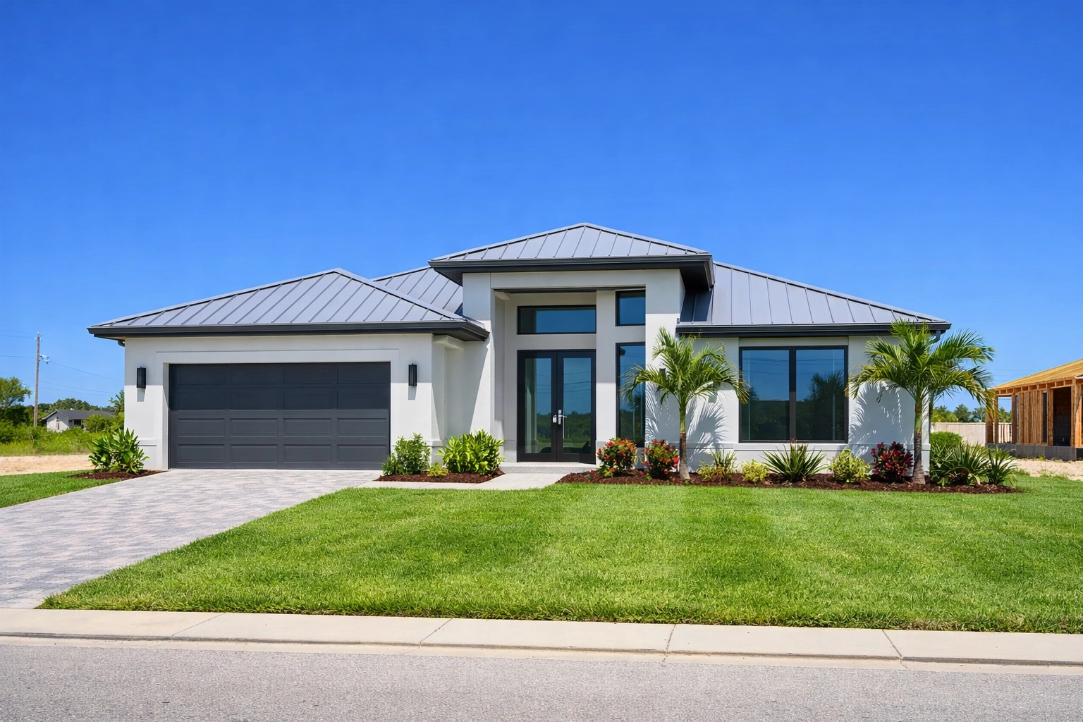 Modern home in Northeast Cape Coral, a high-growth area frequently featured by Cape Coral real estate agents.
