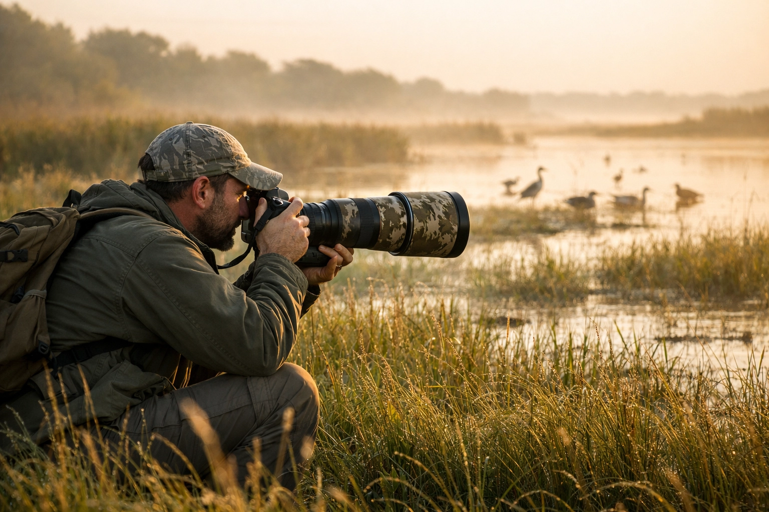 Wildlife photographer documenting endangered species for conservation efforts