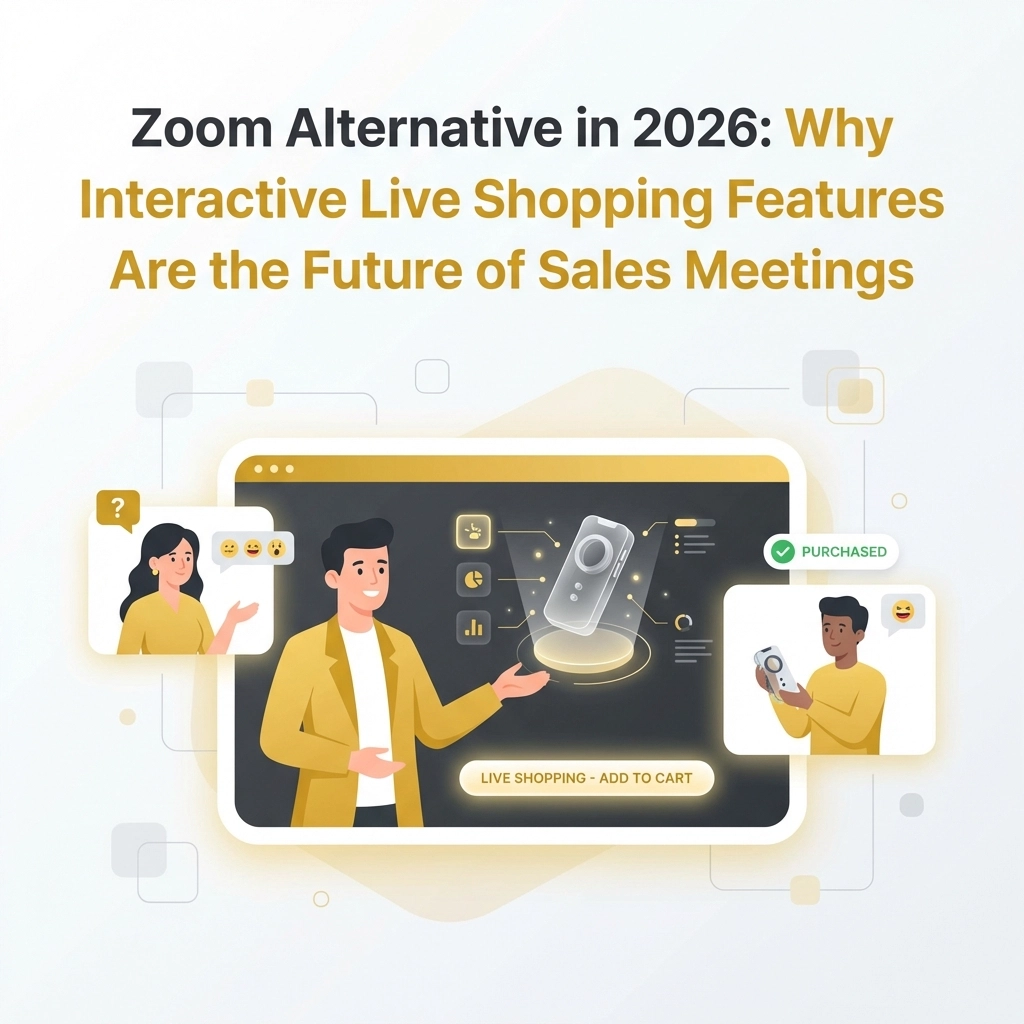 [HERO] Zoom Alternative in 2026: Why Interactive Live Shopping Features Are the Future of Sales Meetings