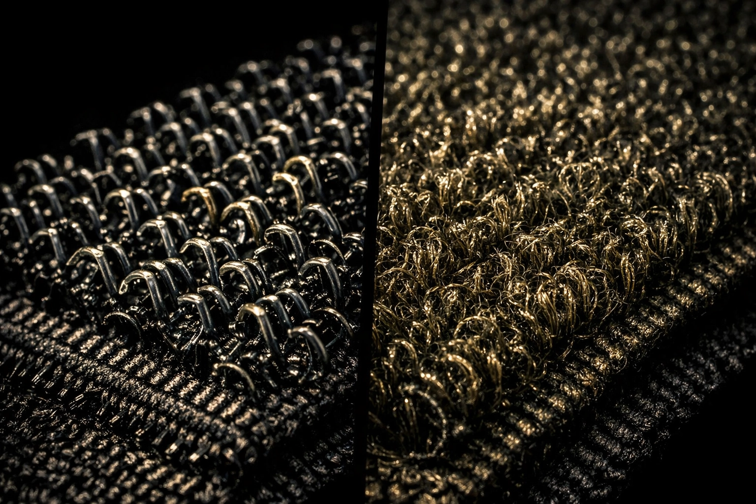 Military-grade hook-and-loop fastener detail showing quality backing material