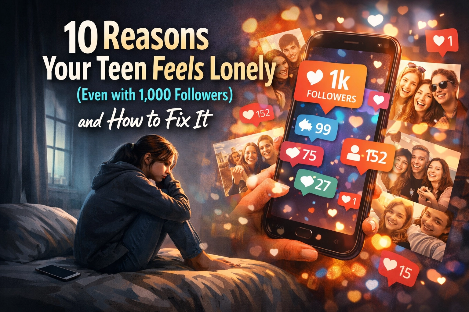 [HERO] 10 Reasons Your Teen Feels Lonely (Even with 1,000 Followers) and How to Fix It