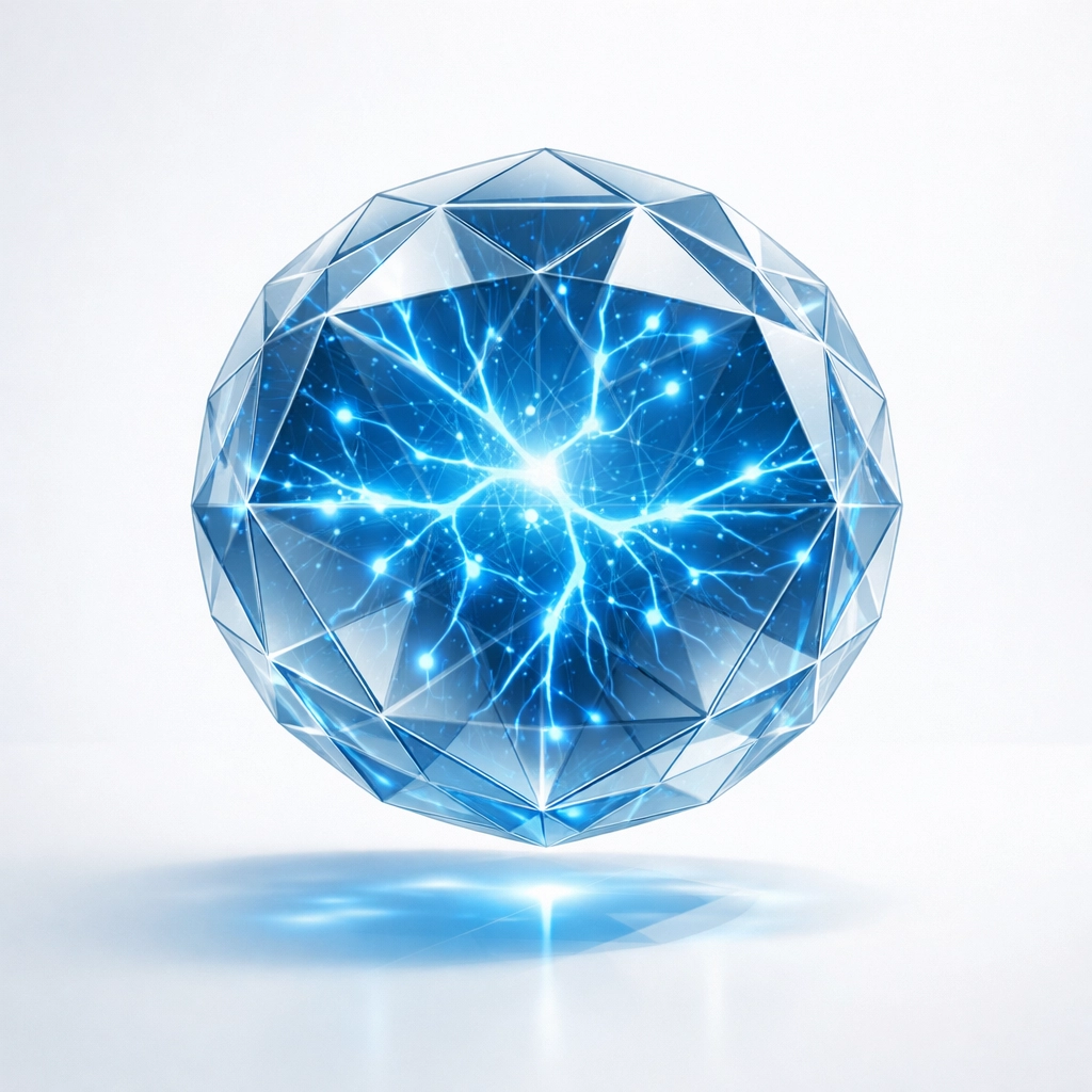 AI neural network sphere depicting intelligent automation for strategic service business scaling.