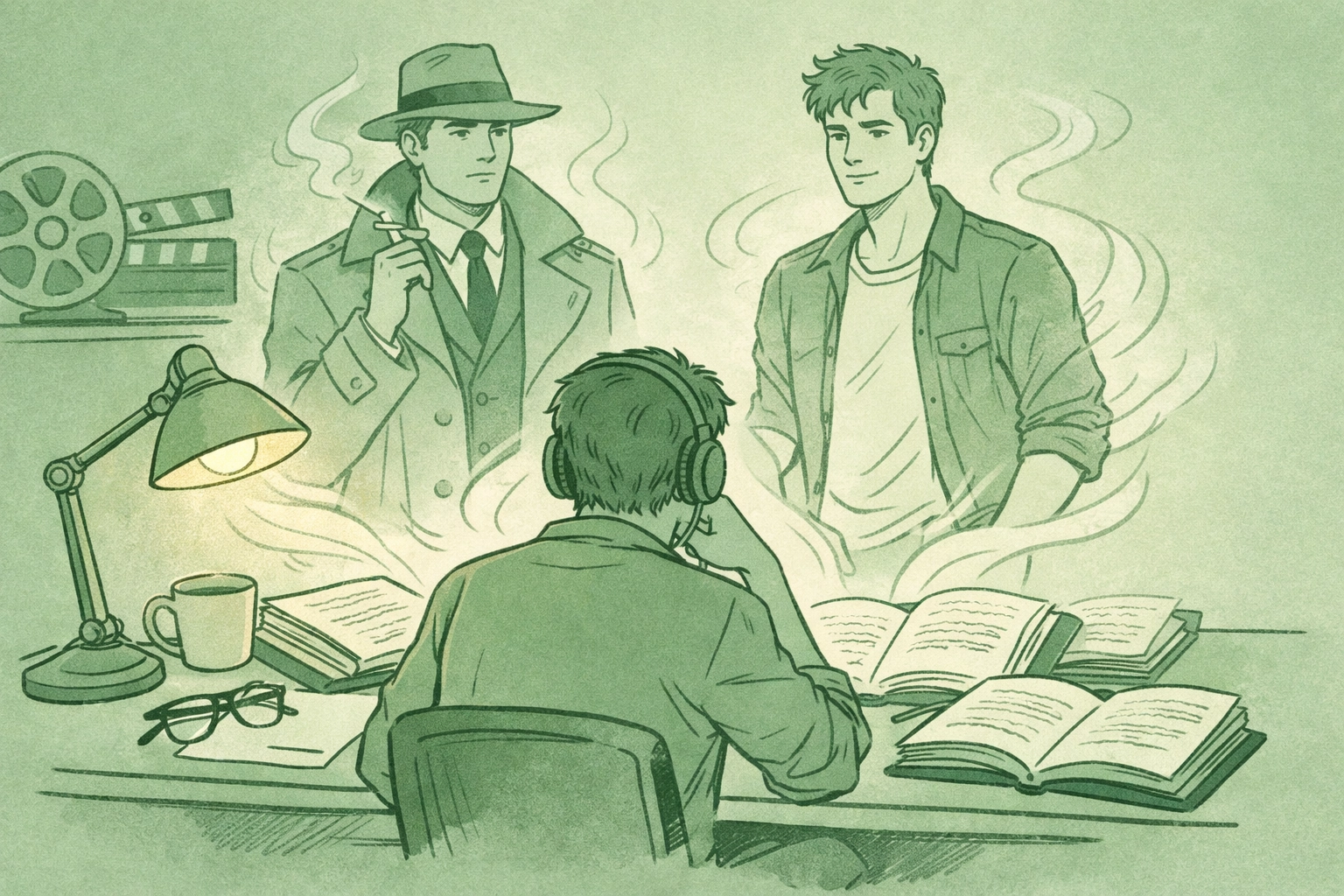 Film producer discovering MM romance characters in LGBTQ+ ebooks for screen adaptation