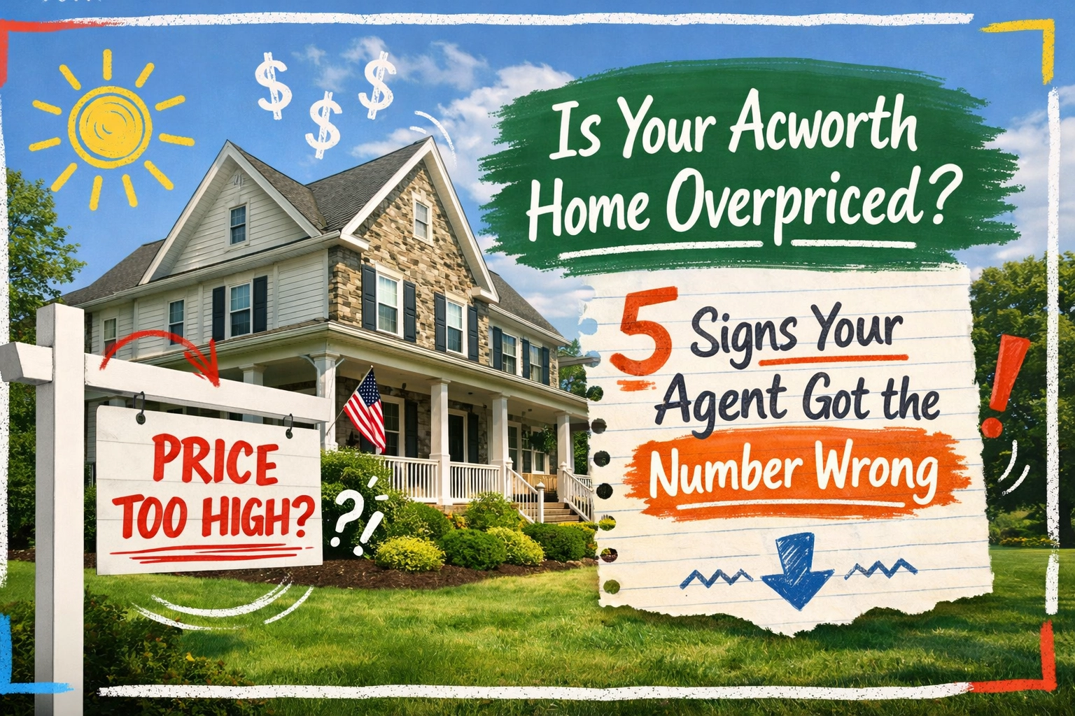 [HERO] Is Your Acworth Home Overpriced? 5 Signs Your Agent Got the Number Wrong