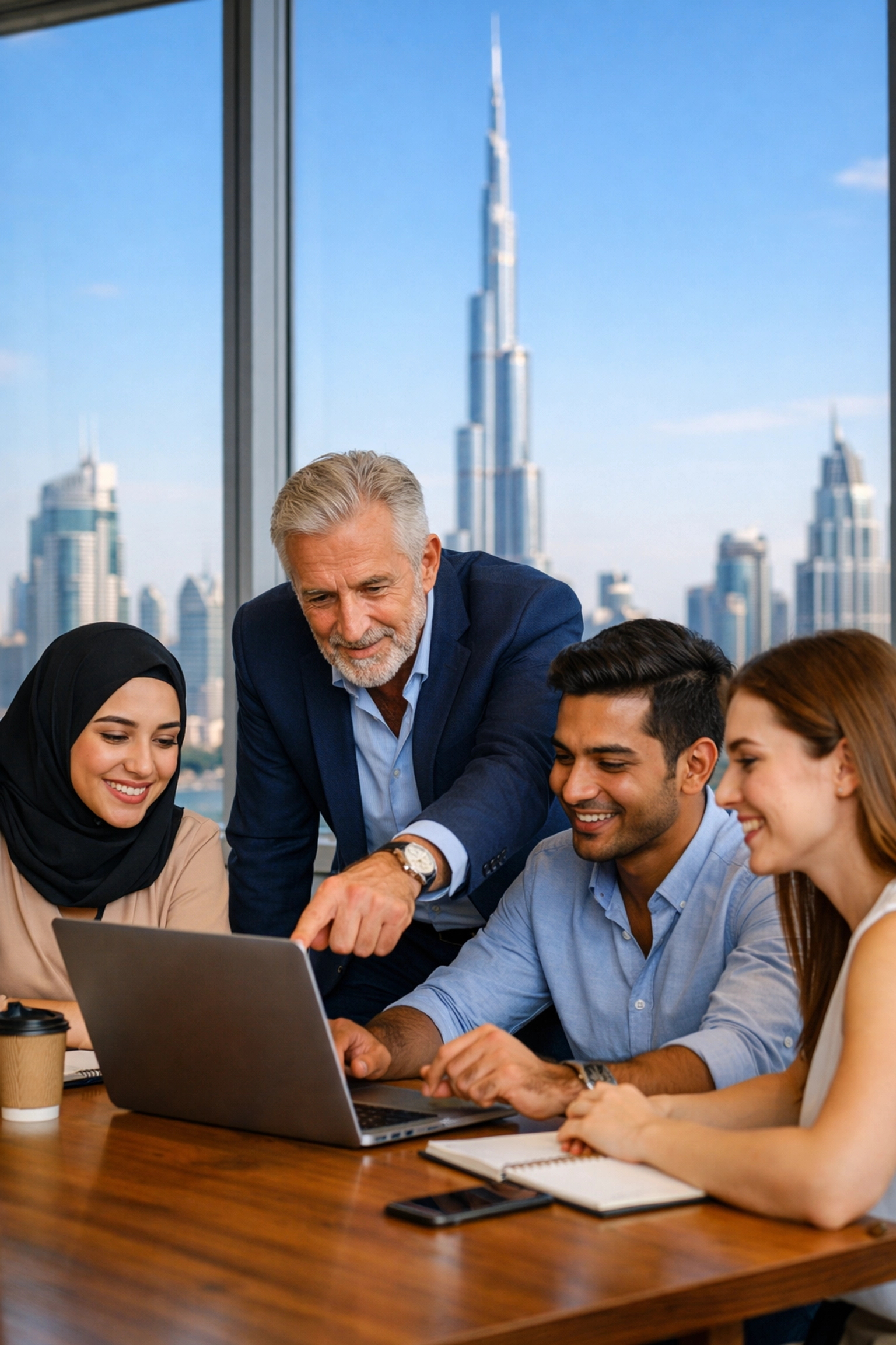 In-person data science course in Dubai with elite mentorship and professionals learning in a modern classroom.