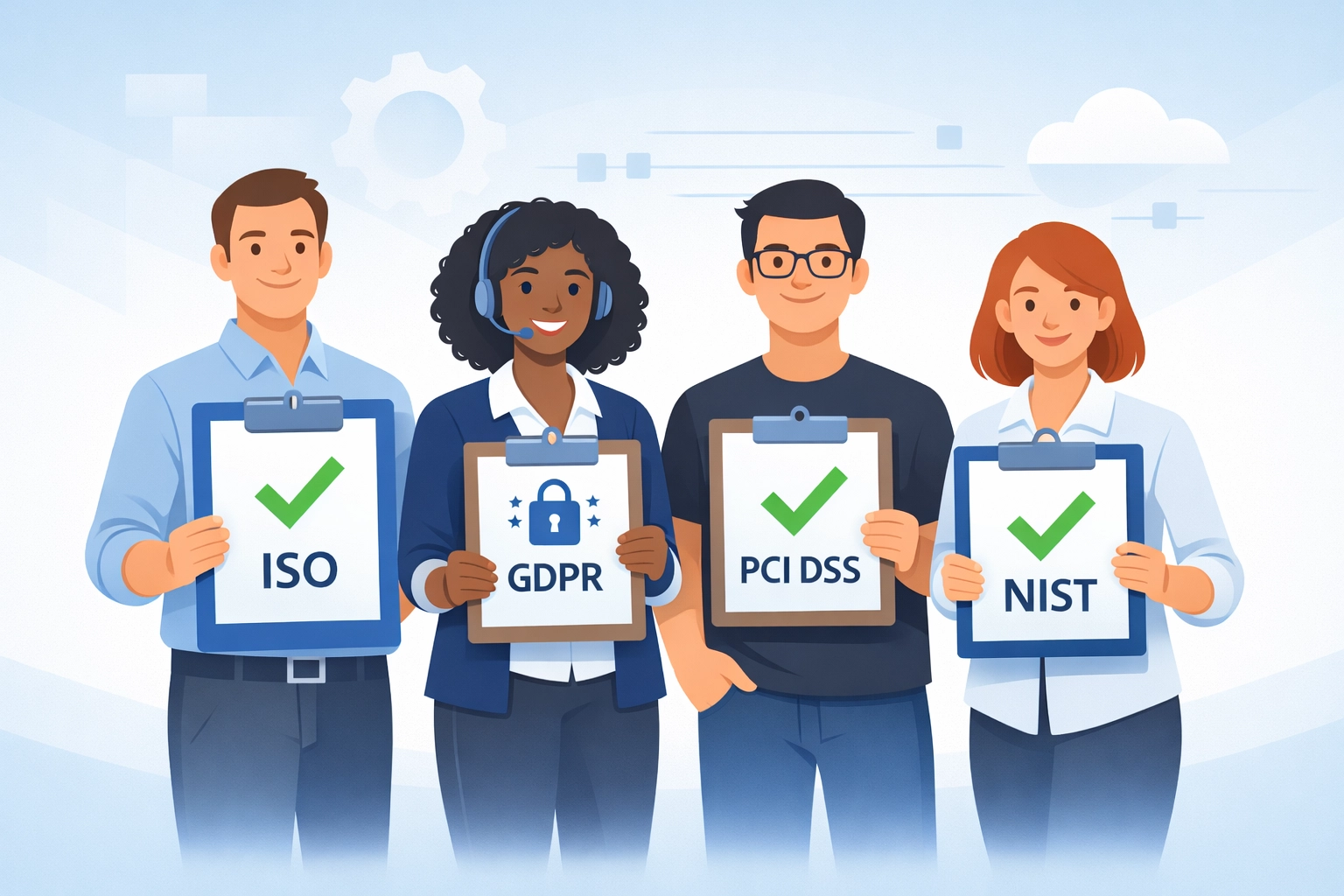 IT helpdesk team establishing consistent service standards and quality metrics