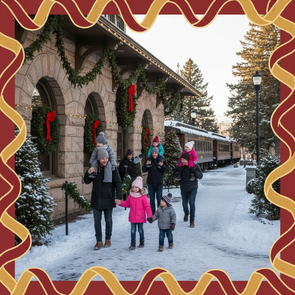 Children playing in the confetti-filled Snow Room at TRICA's Holiday Experience in Boise
