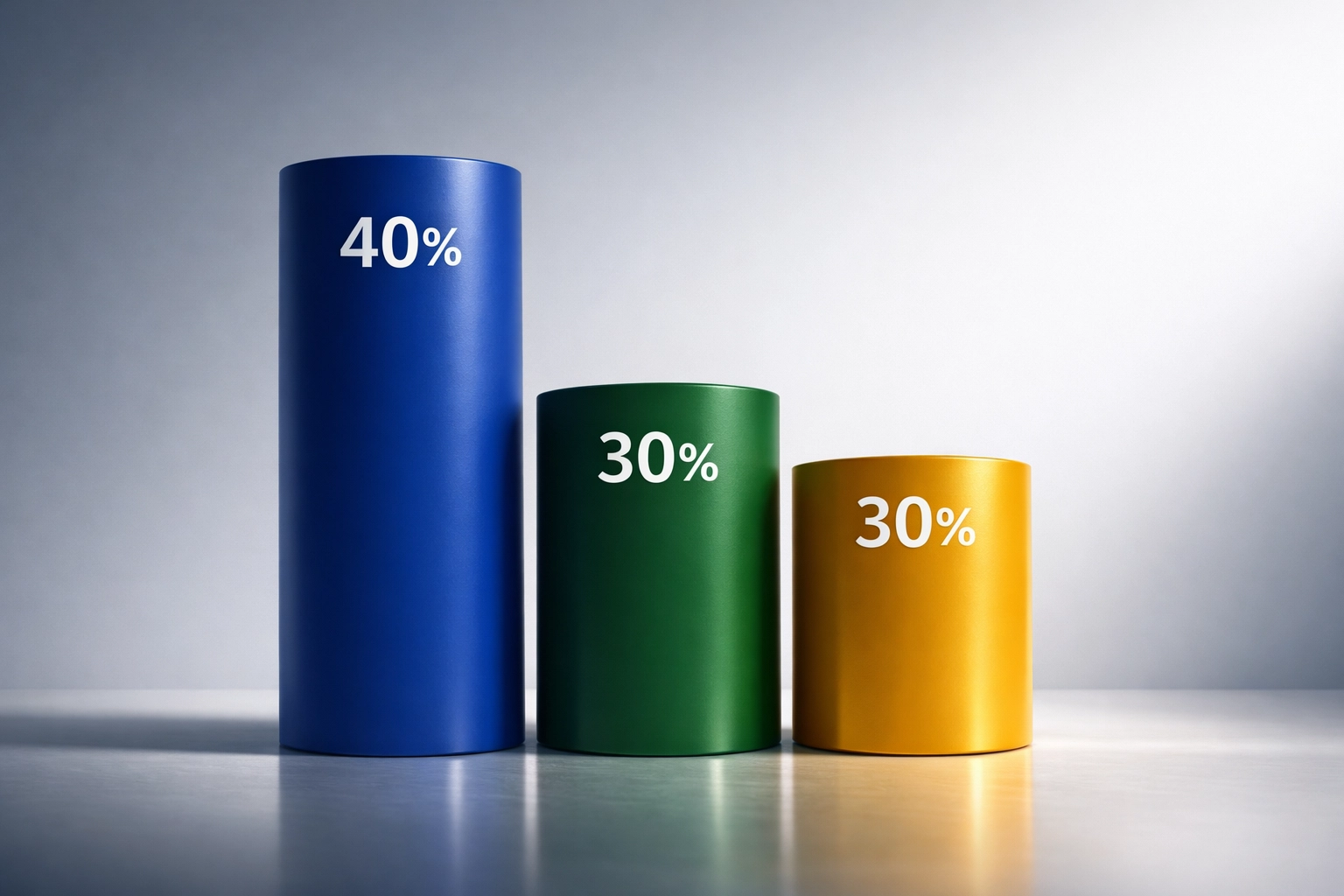 40/30/30 portfolio allocation framework showing 40% equities, 30% bonds, 30% alternatives