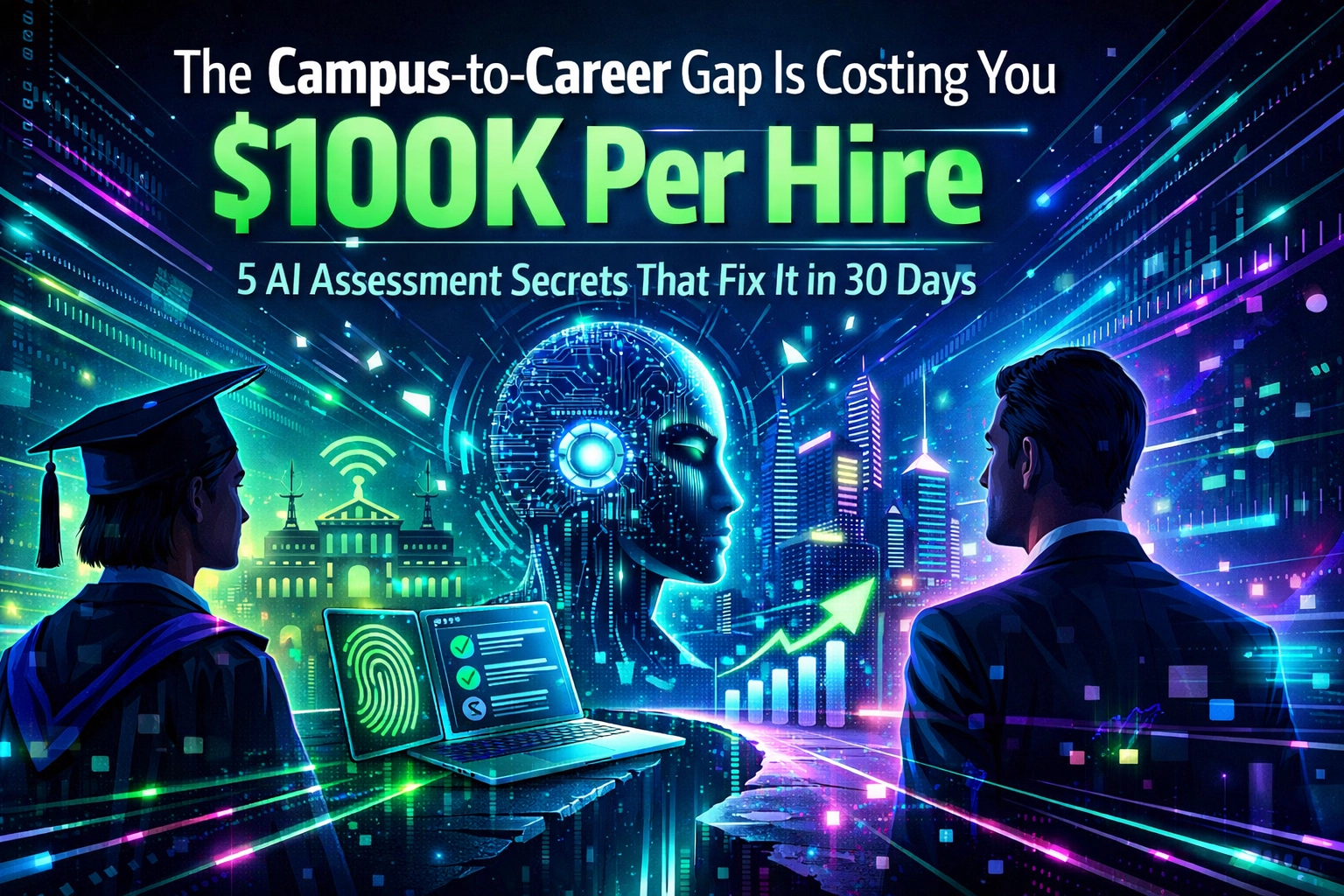 [HERO] The Campus-to-Career Gap Is Costing You $100K Per Hire: 5 AI Assessment Secrets That Fix It in 30 Days