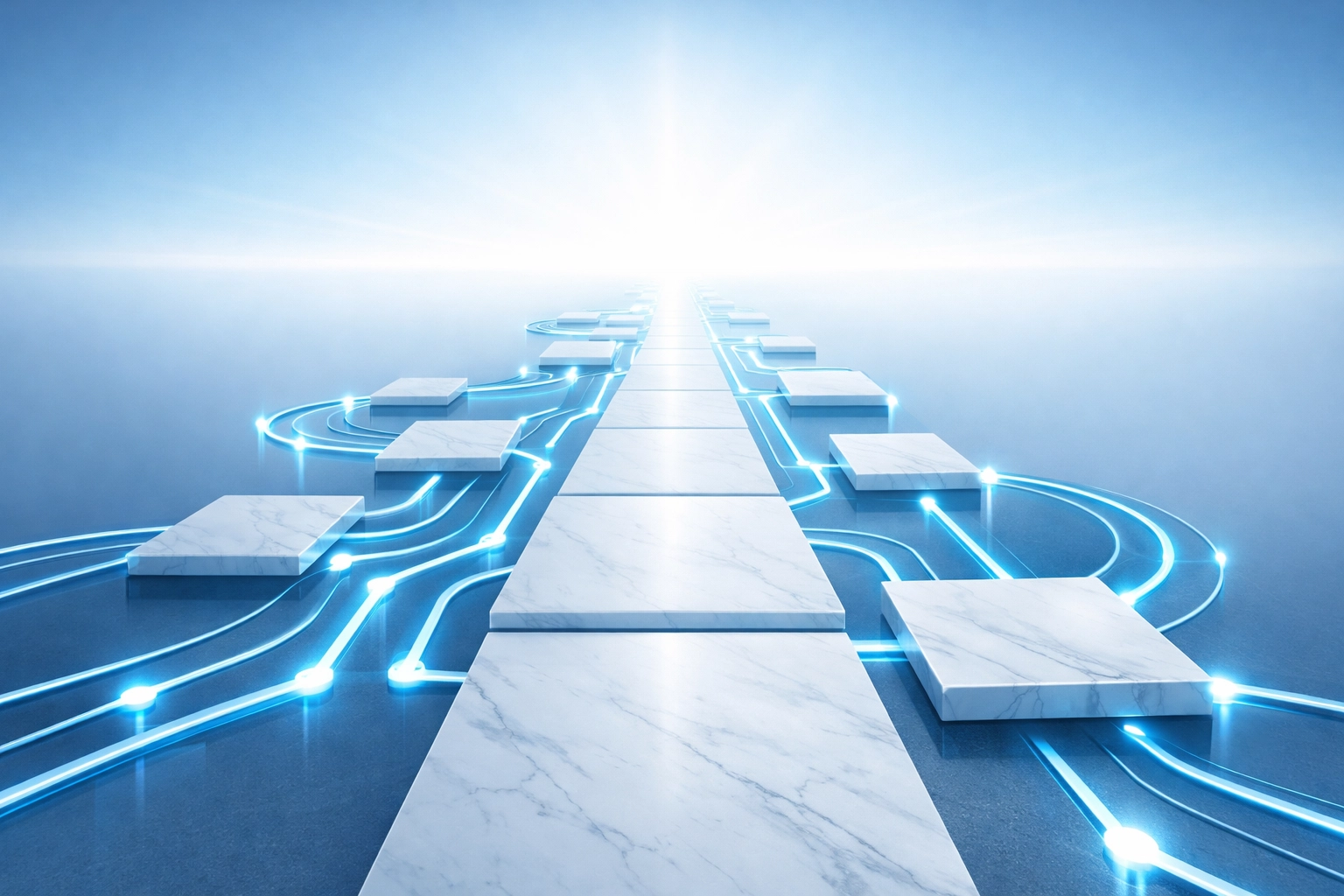 A strategic digital transformation roadmap showing the journey toward scaling a brand with AI systems.