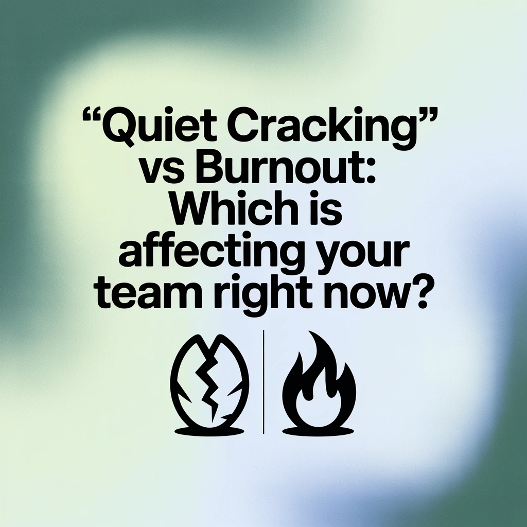 "Quiet Cracking" vs Burnout: Which Is Affecting Your Team Right Now?