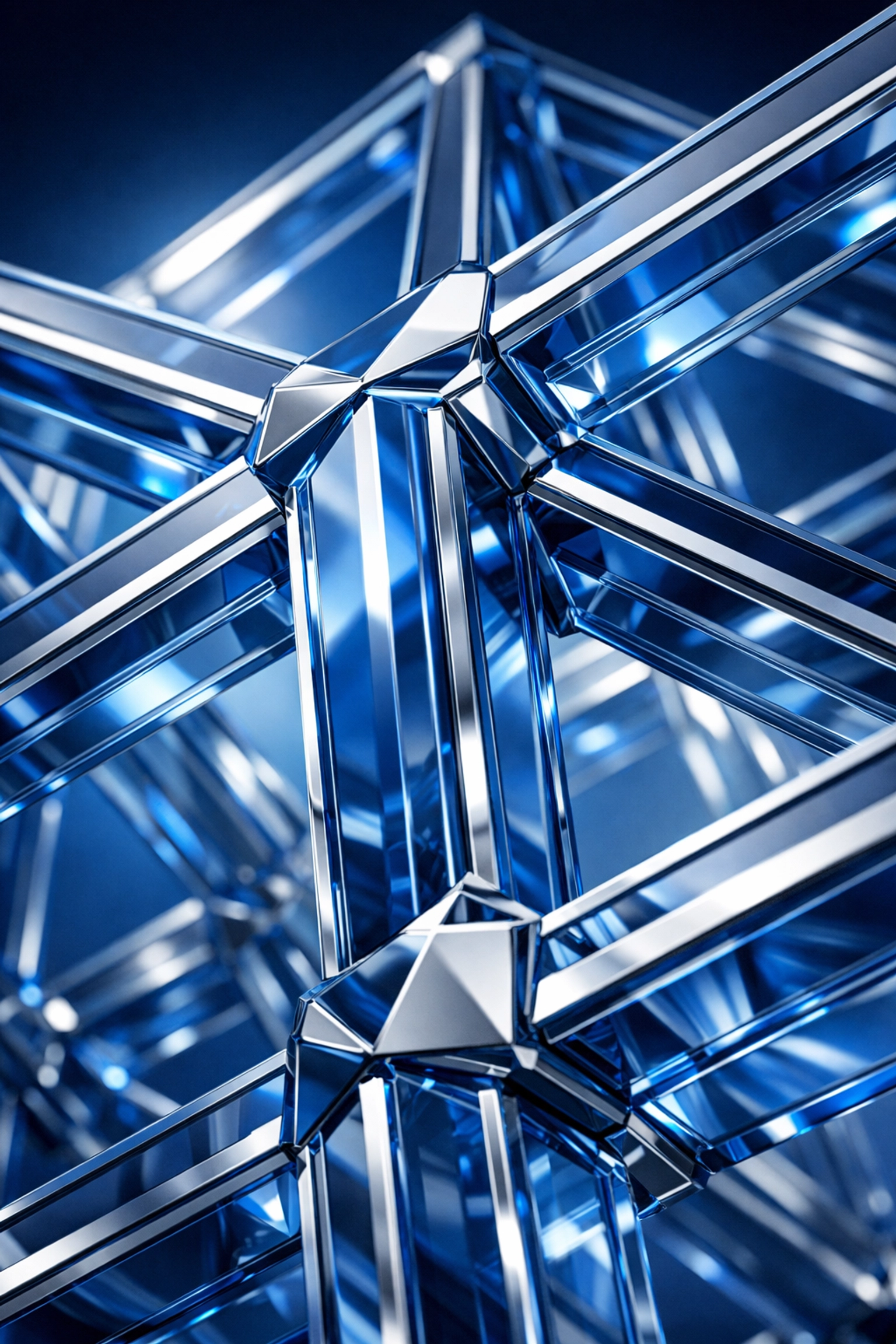 A secure geometric grid representing AI governance, security guardrails, and data protection for scaling businesses.