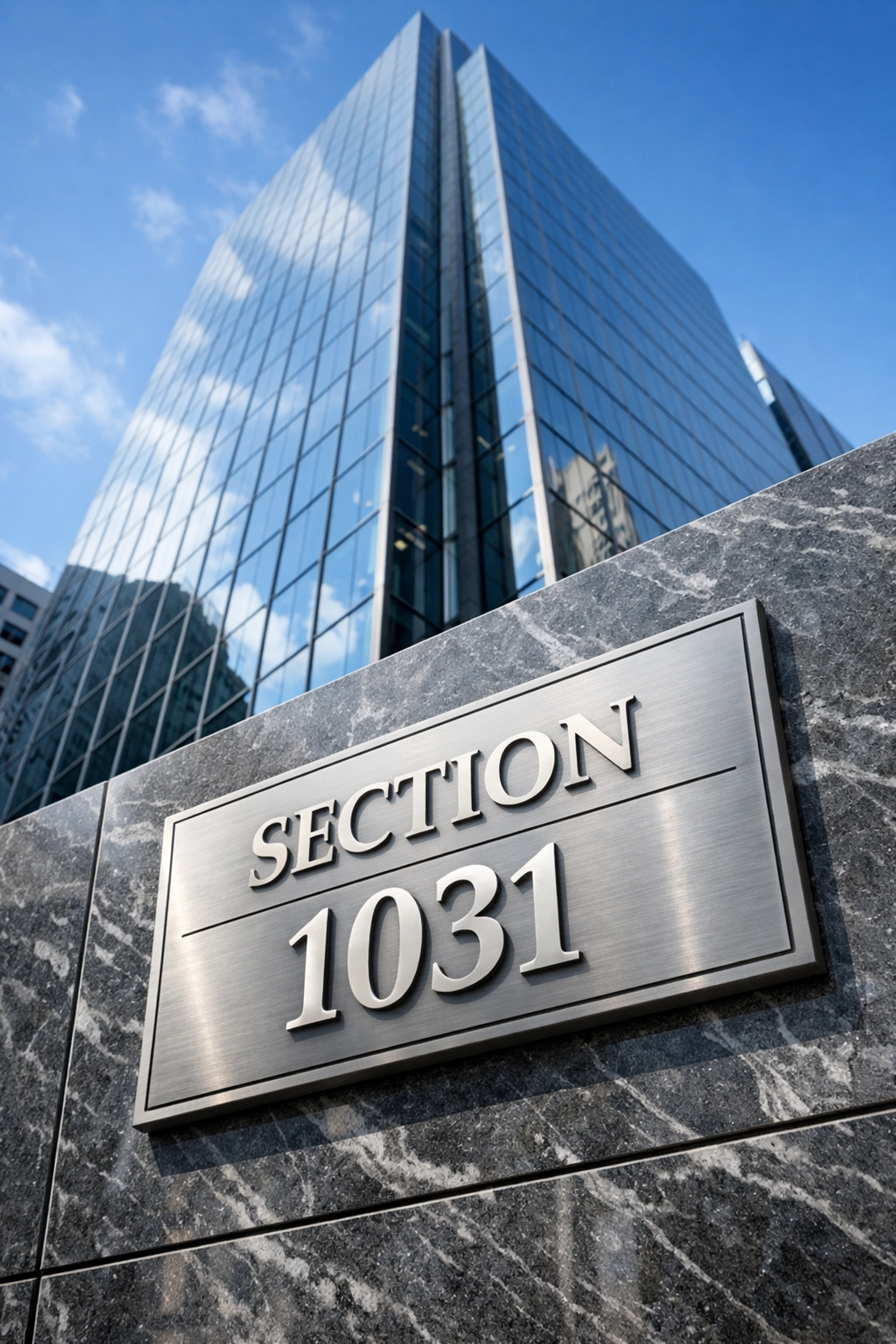 Section 1031 tax code building representing 1031 exchange tax deferral for real estate investors