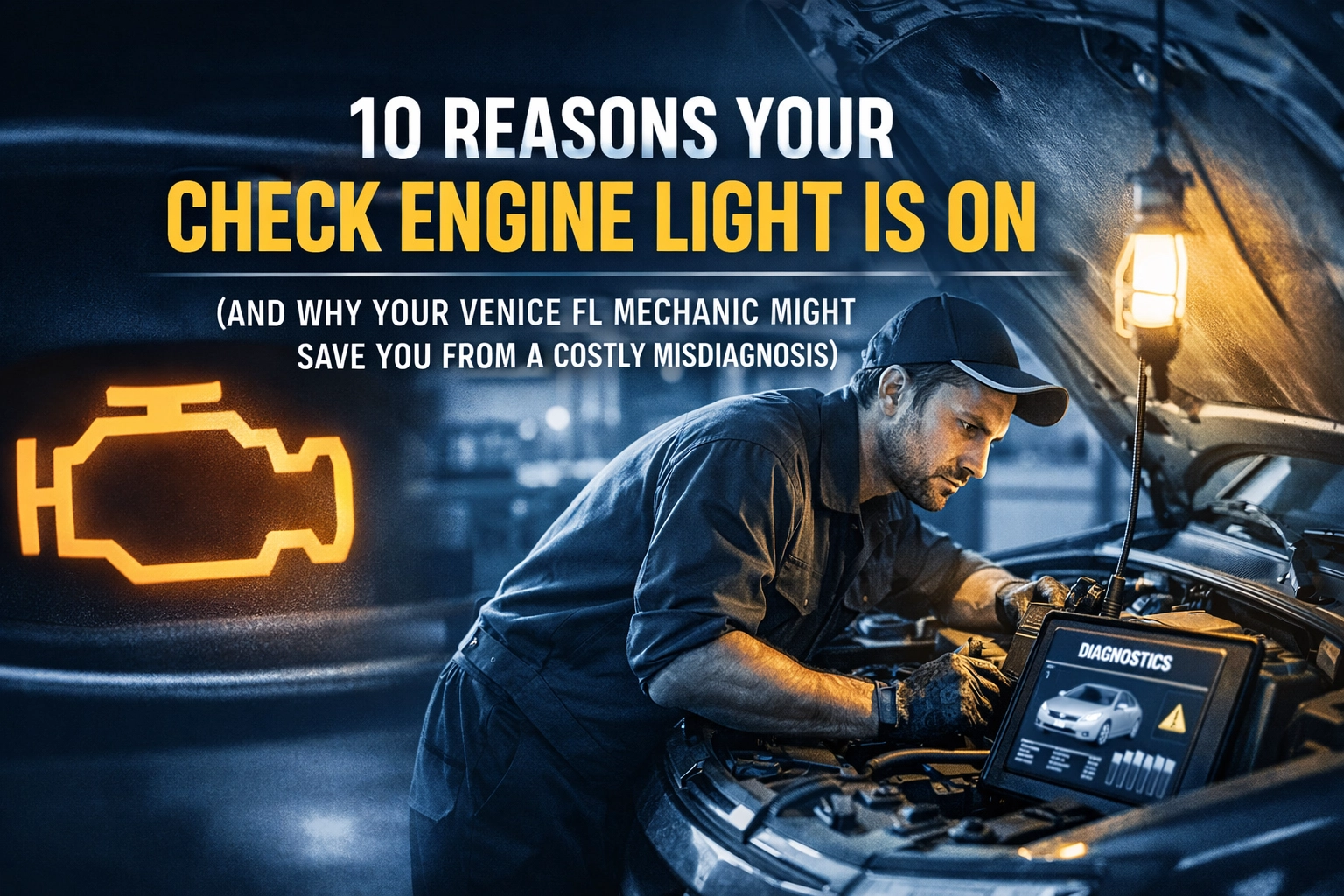 [HERO] 10 Reasons Your Check Engine Light Is On (And Why Your Venice FL Mechanic Might Save You from a Costly Misdiagnosis)