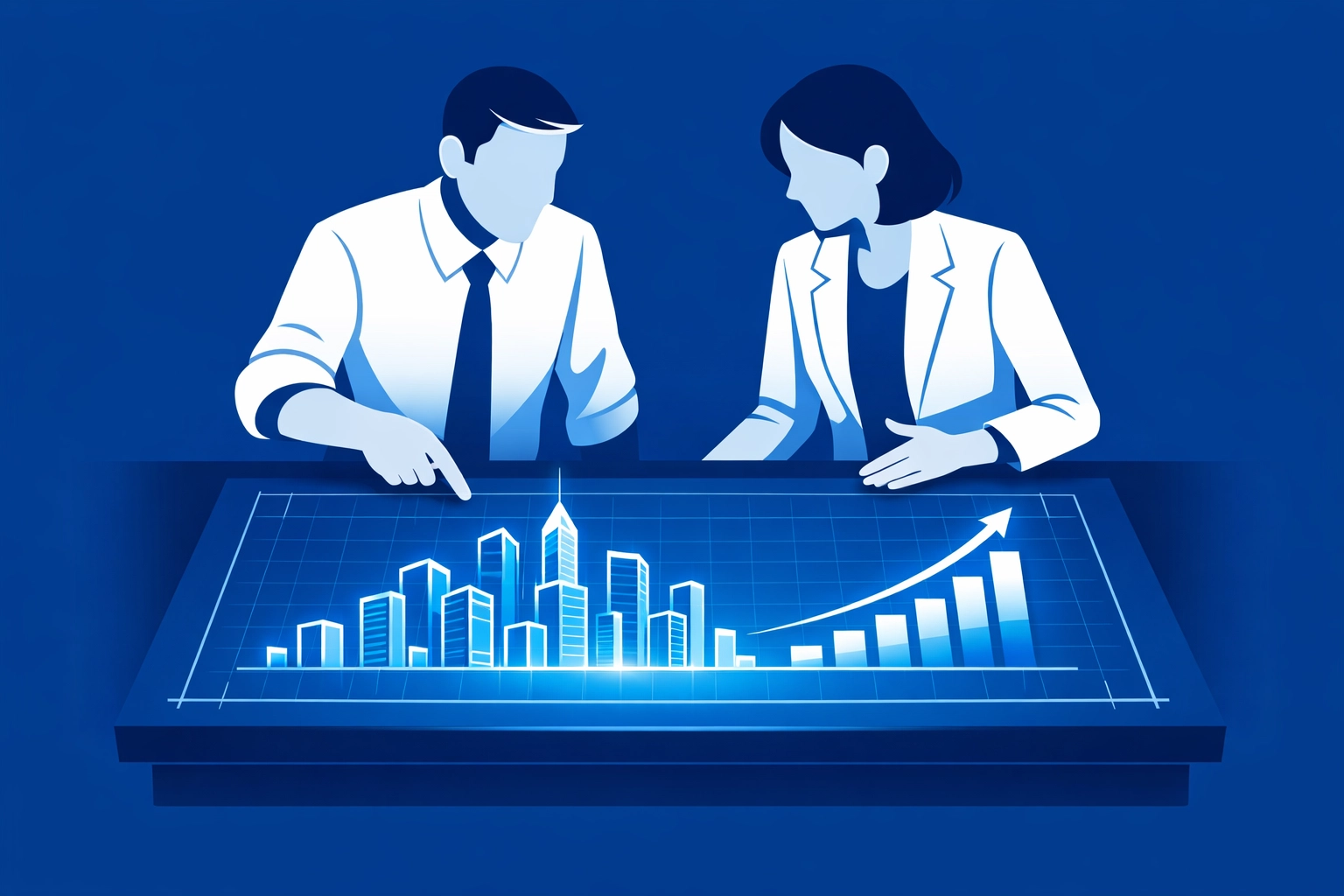 Digital marketing growth partners collaborating on an SEO strategy for business expansion.