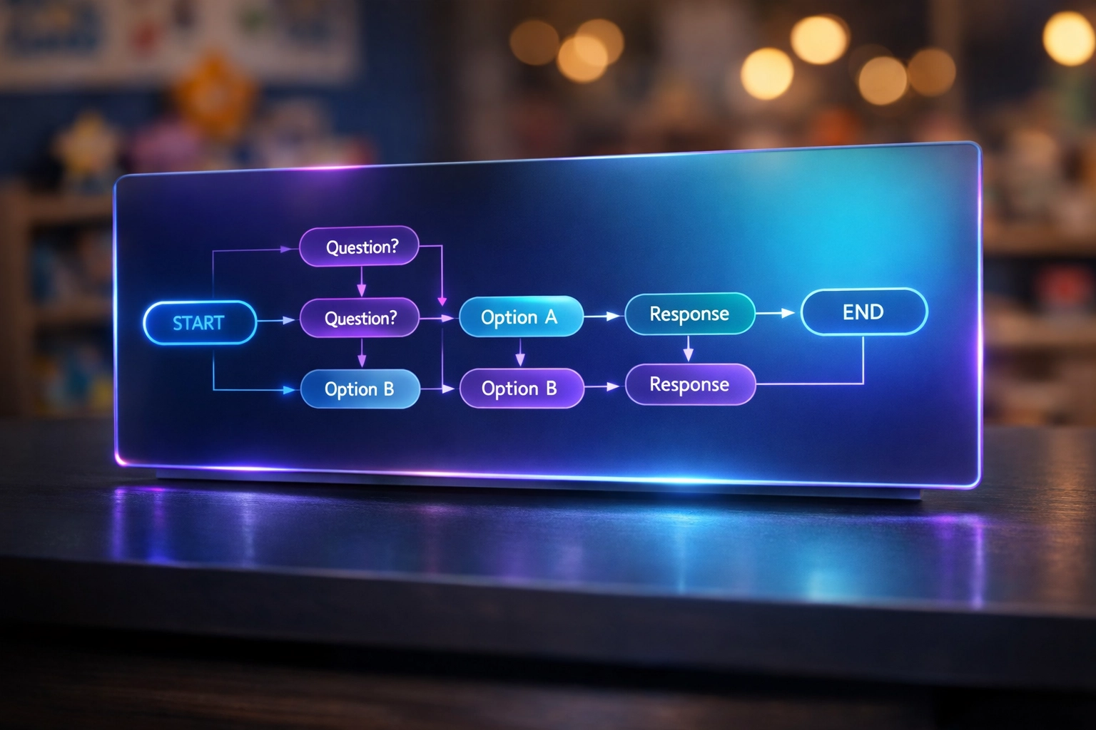AI receptionist interface managing daycare enrollment calls and missed call text responses